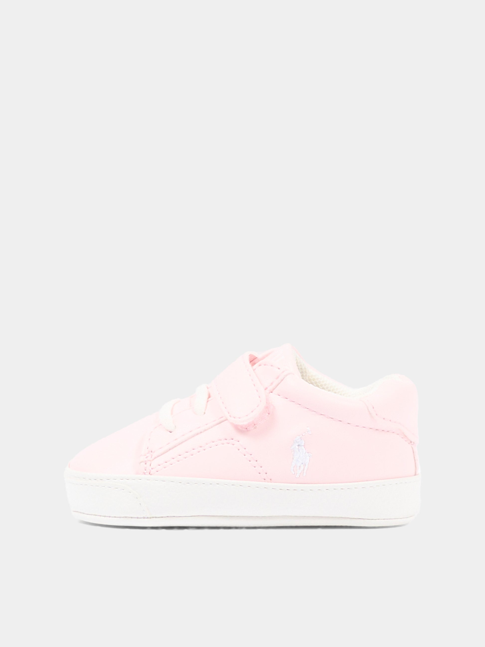 Sneakers rosa per neonata con Polo Pony,Ralph Lauren Kids,RL00298680
