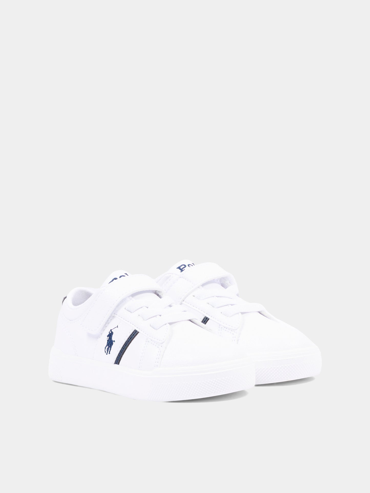 Sneakers bianche per bambino con Polo Pony,Ralph Lauren Kids,RL01172100