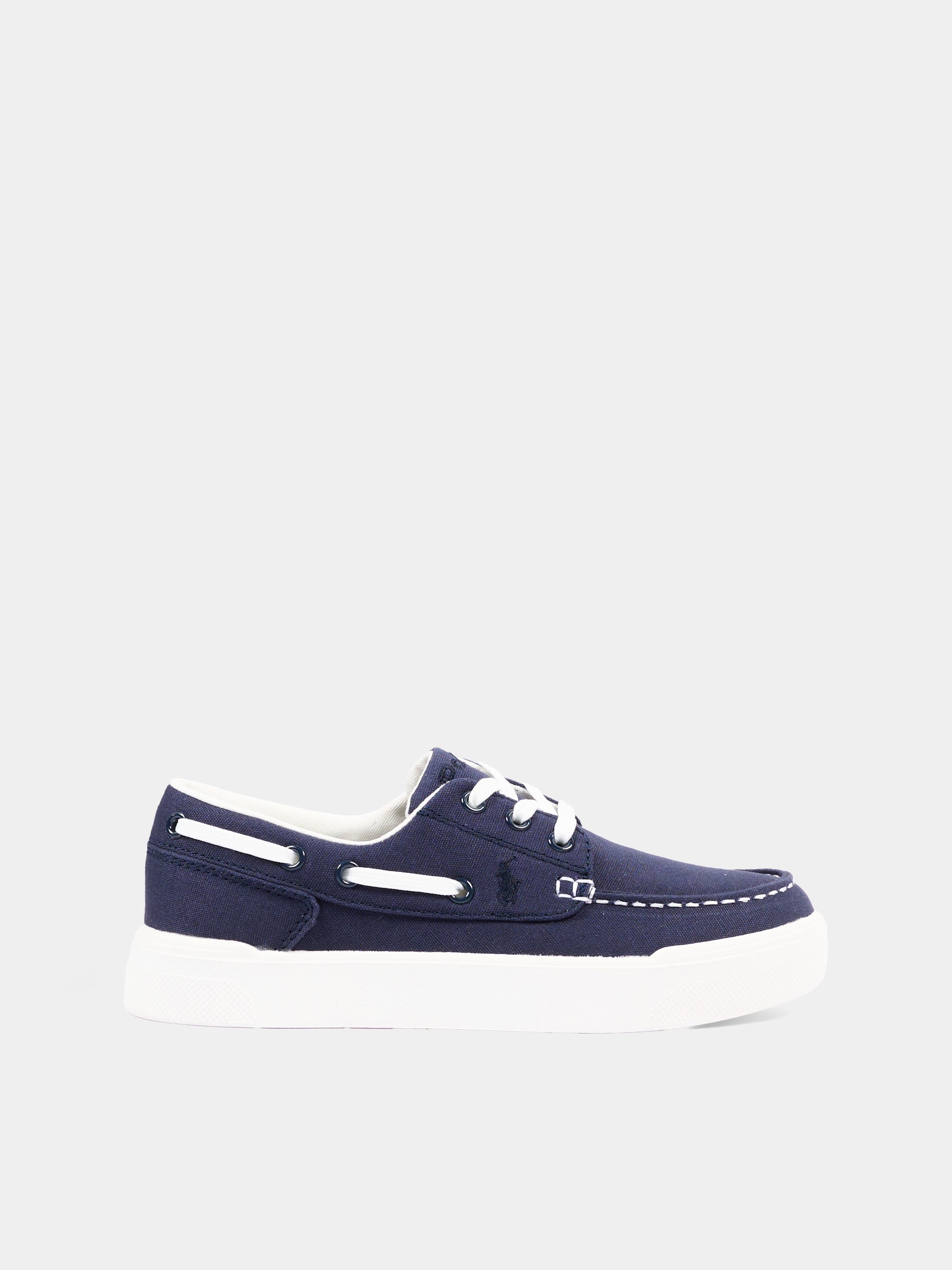 Mocassini blu per bambino con Polo Pony,Ralph Lauren Kids,RL04220410