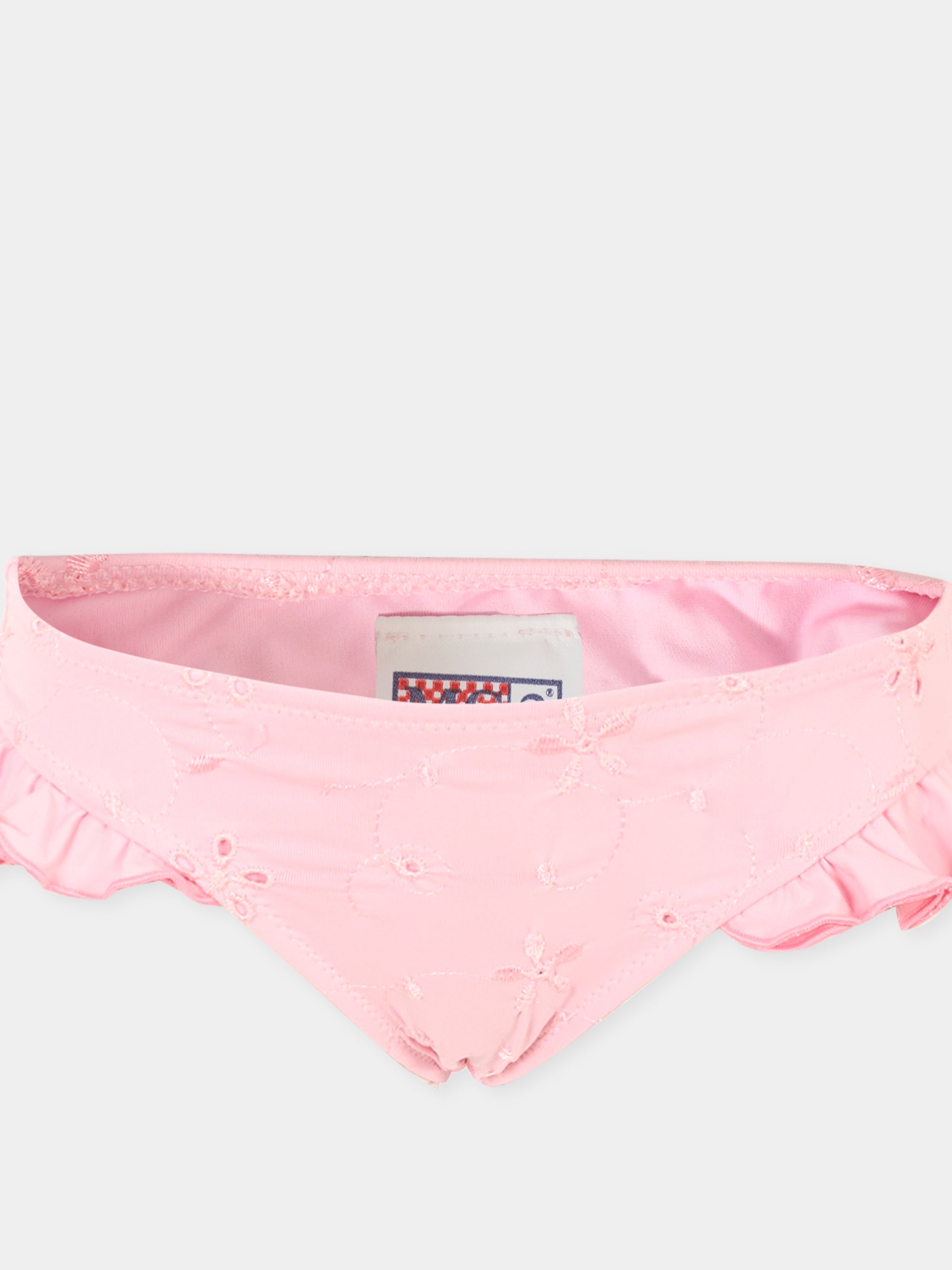 Slip mare rosa per bambina con patch,Mc2 Saint Barth,KELL001 01217H