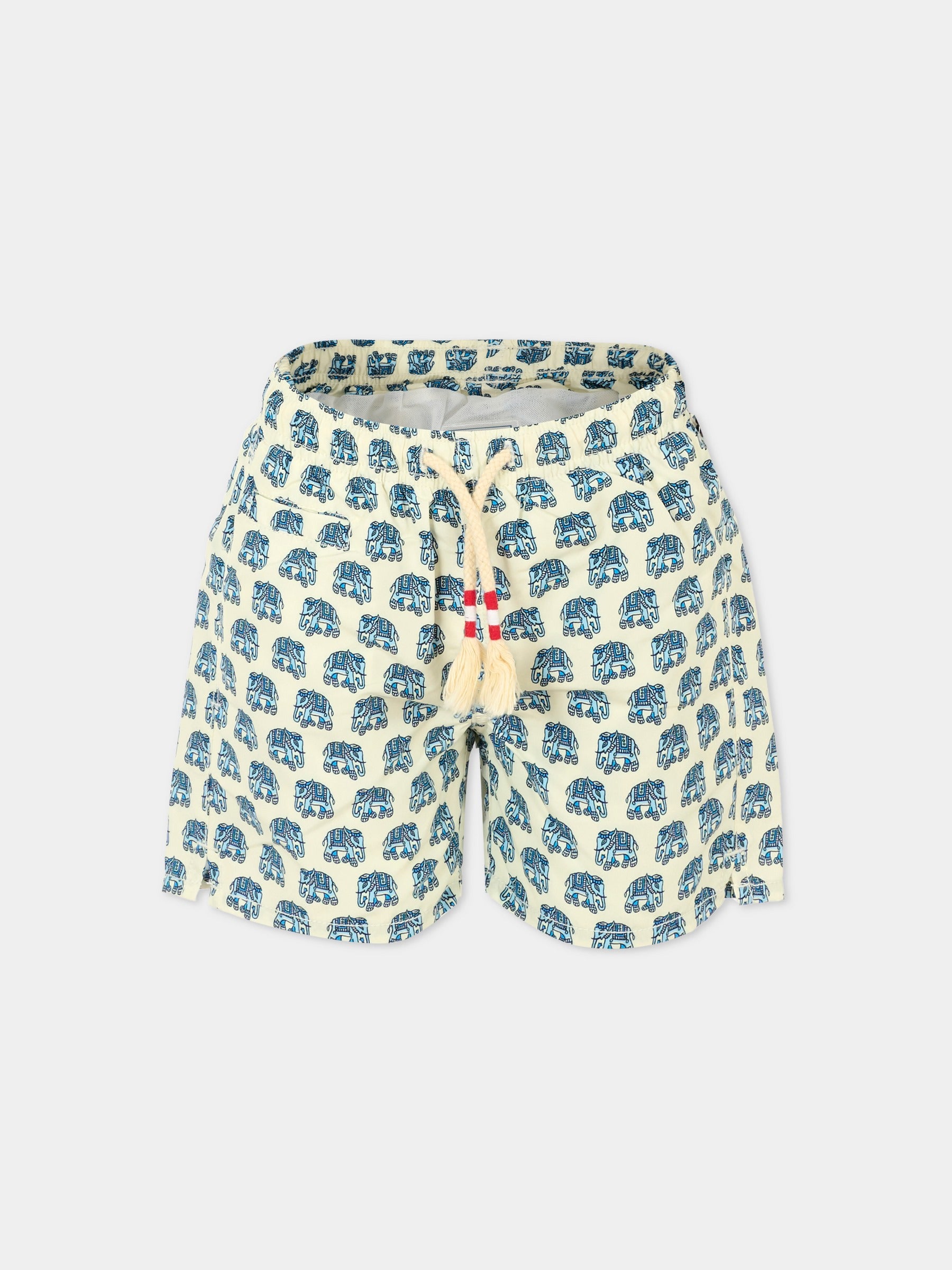 Boxer mare avorio per bambino con elefanti,Mc2 Saint Barth,CAP0003 01054H