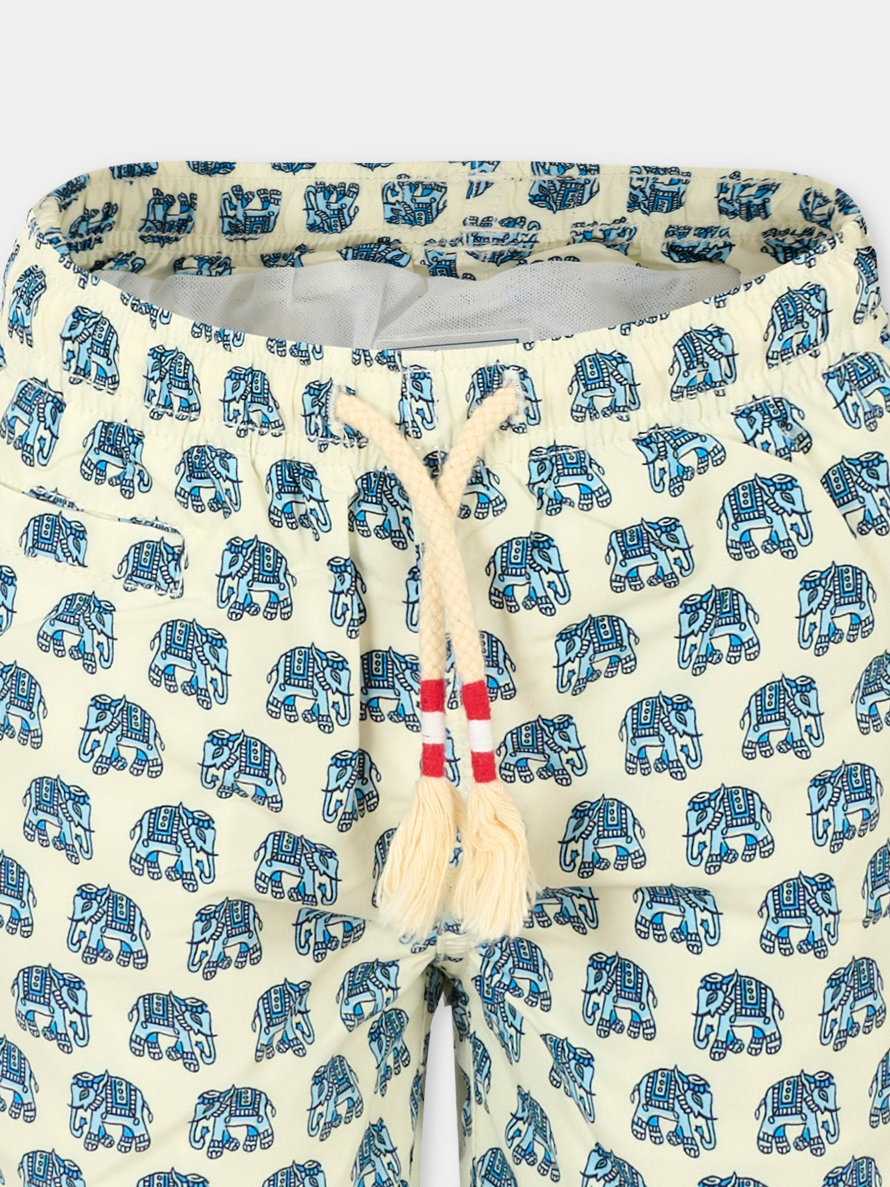 Boxer mare avorio per bambino con elefanti,Mc2 Saint Barth,CAP0003 01054H