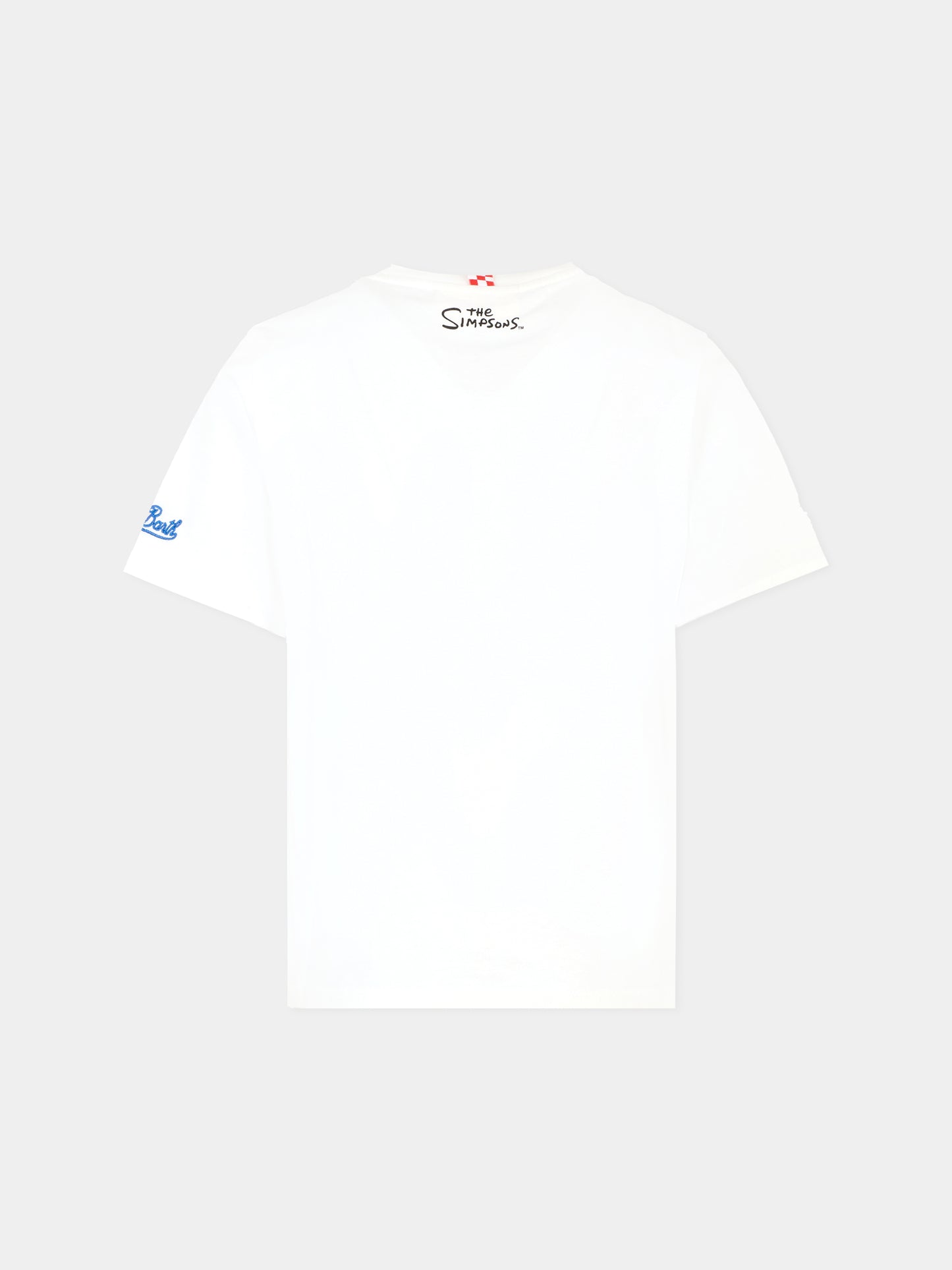 T-shirt bianca per bambino con Bart Simpson,Mc2 Saint Barth,TSH0001 04482H