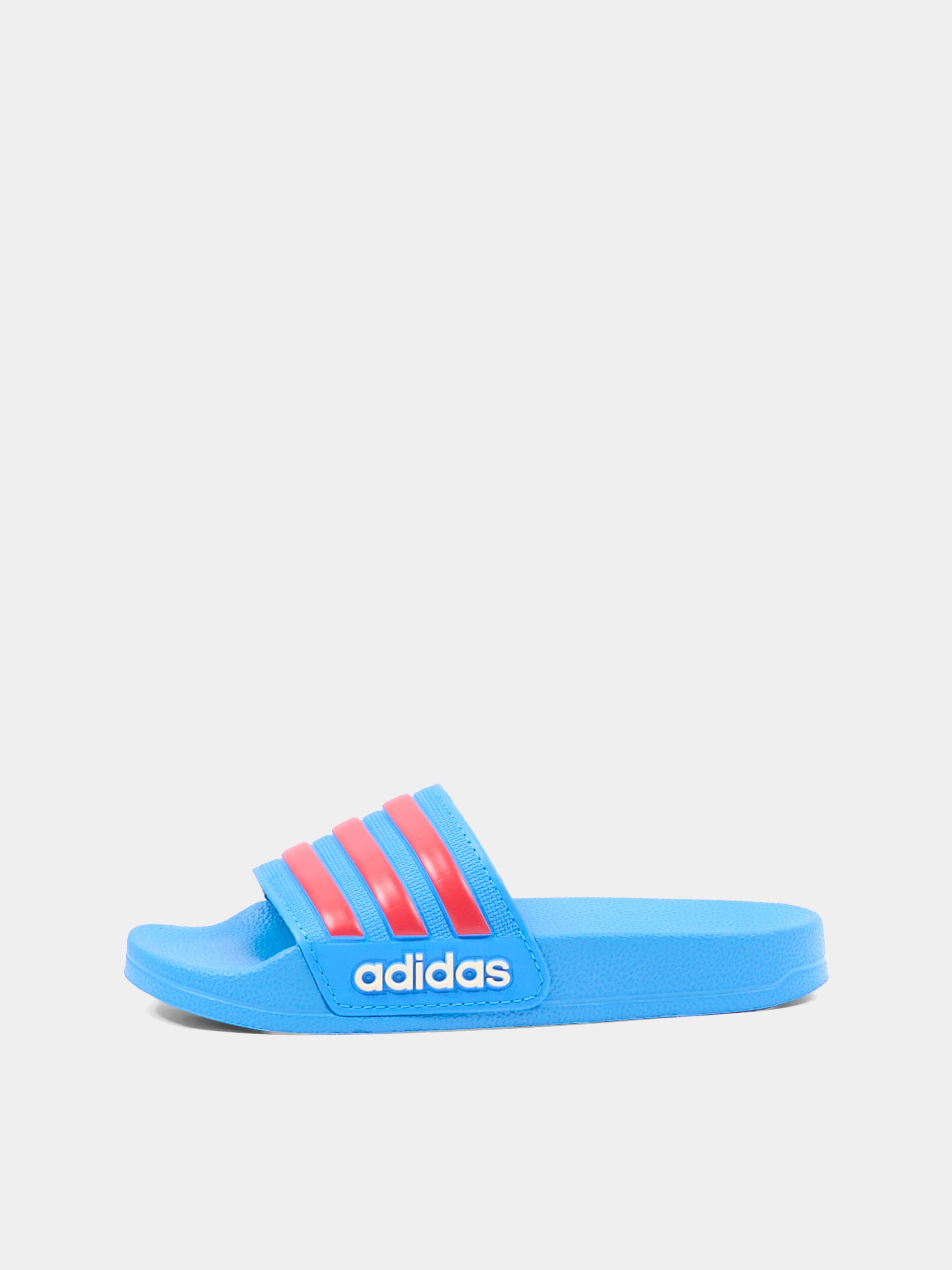 Ciabatte blu Adilette Shower per bambino,Adidas,JS2524