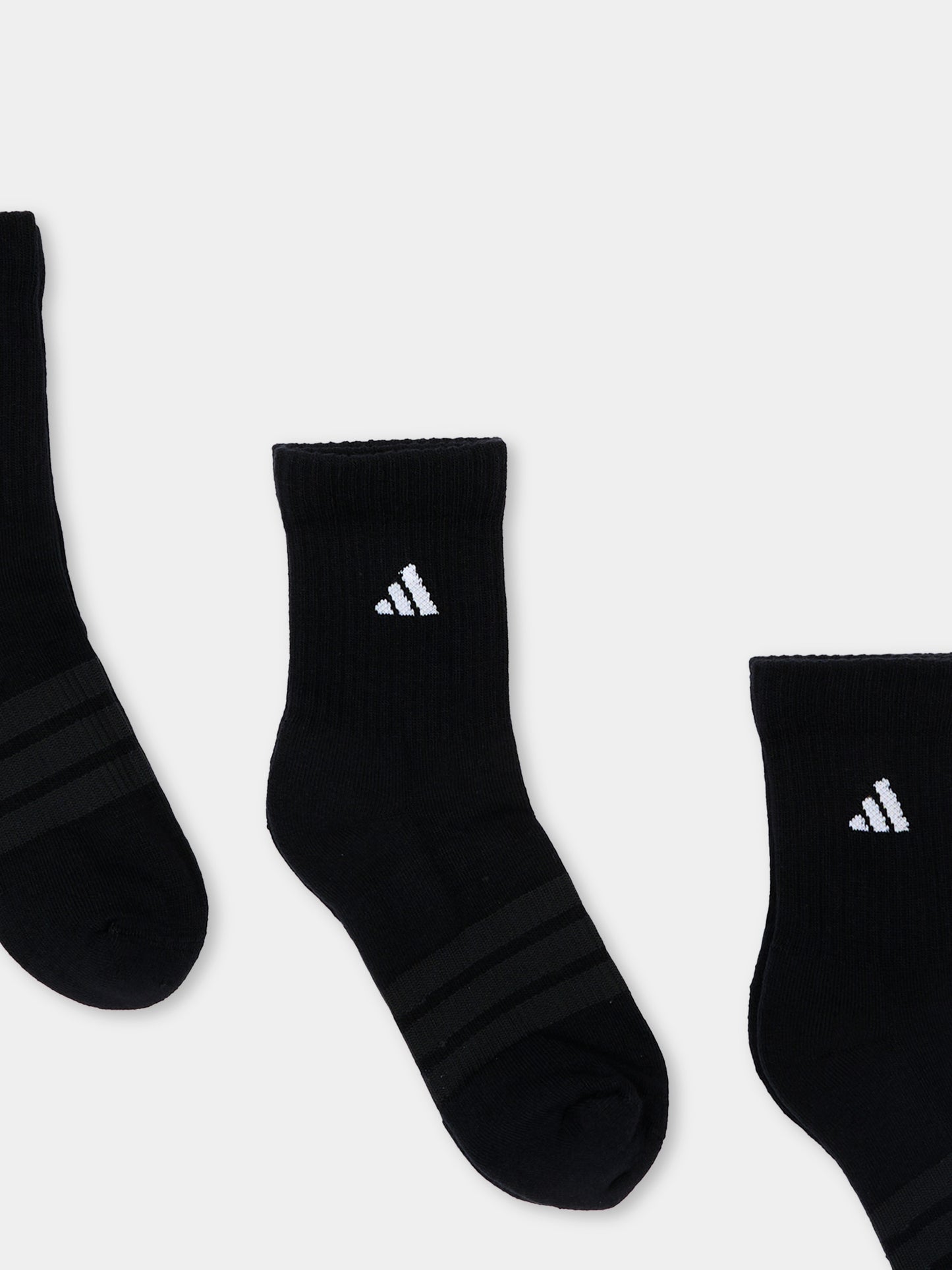 Calzini neri per bambini con logo,Adidas,JZ0527