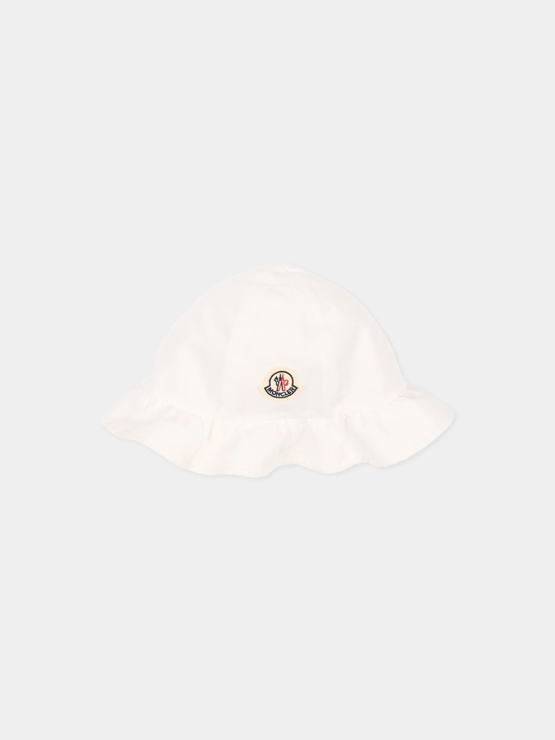 Cloche rosa per neonata reversibile con logo,Moncler Kids,L1951 3B00007 M9773 P05