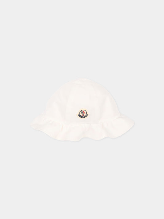 Cloche rosa per neonata reversibile con logo,Moncler Kids,L1951 3B00007 M9773 P05