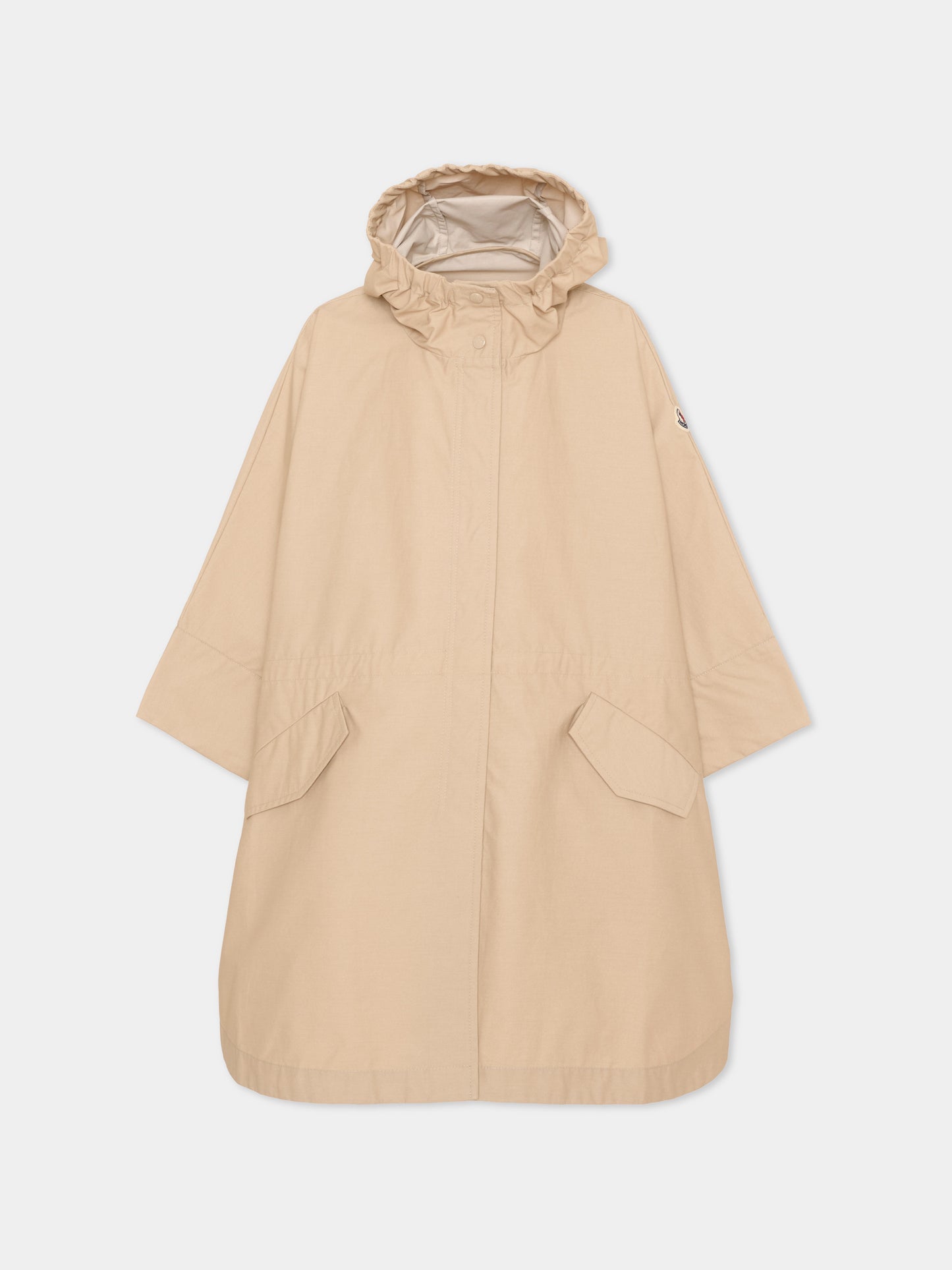 Cappa beige Cape per bambina,Moncler Kids,L1954 3G00002 599CU 23Q