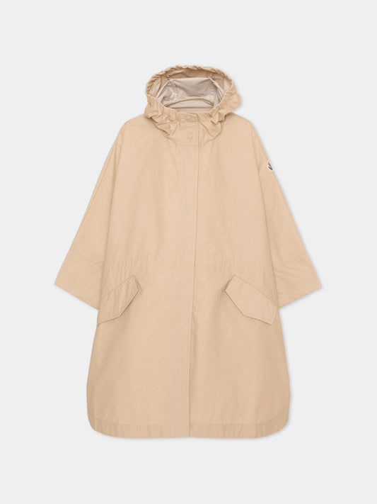 Cappa beige Cape per bambina,Moncler Kids,L1954 3G00002 599CU 23Q