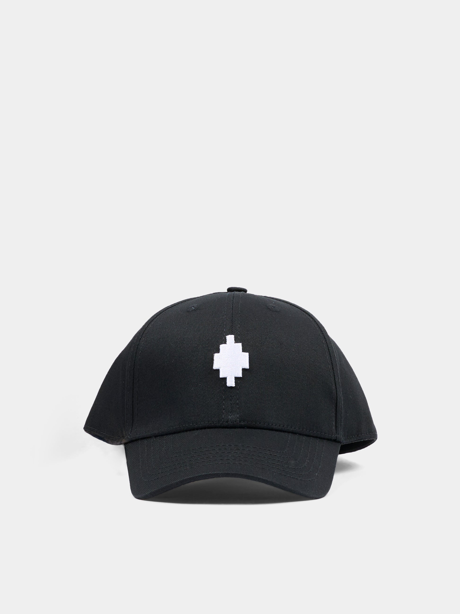 Cappello nero per bambini con logo,County Of Milan Kids,S6CMJUBC127 110