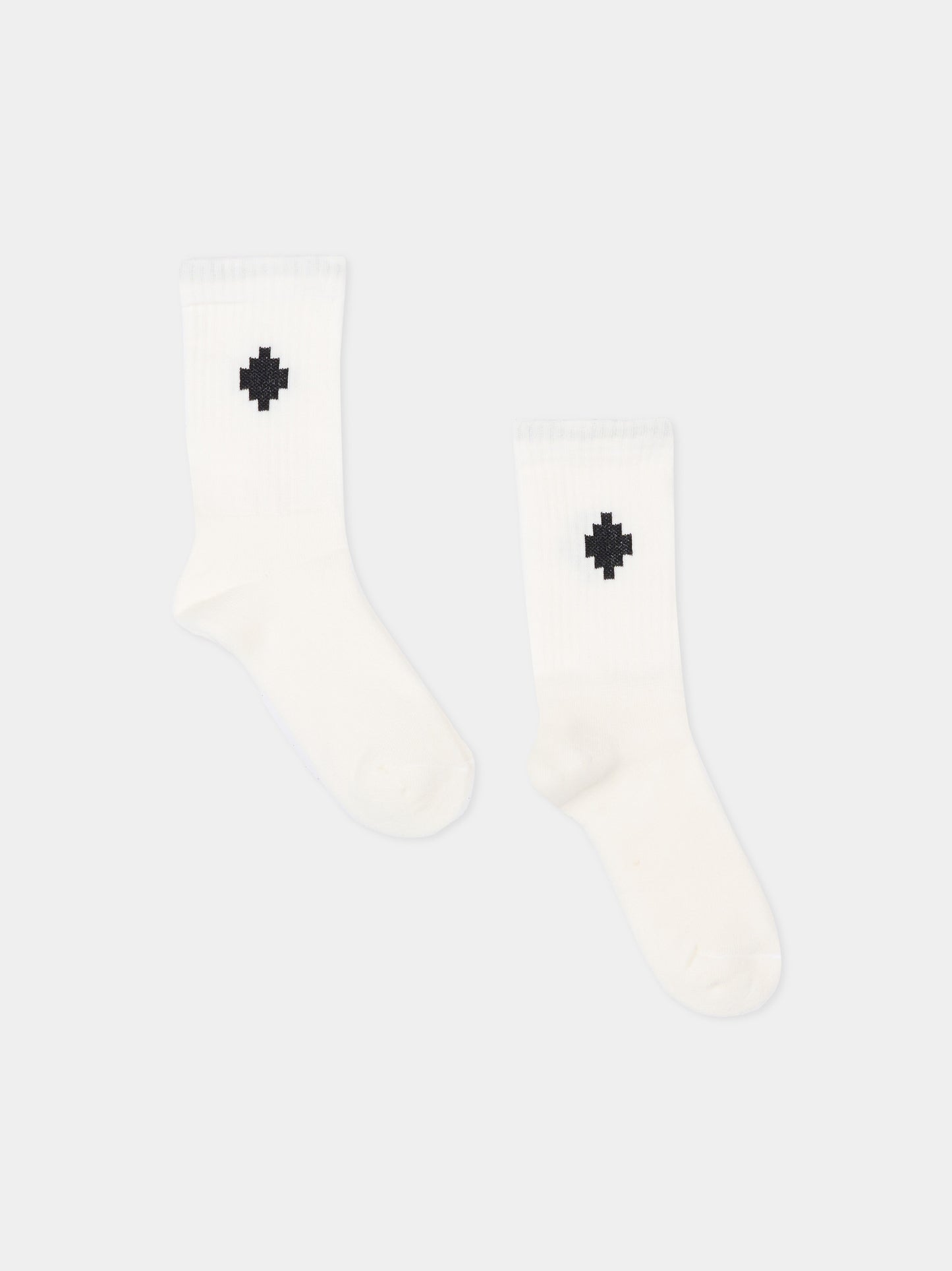 Calze bianche per bambini con logo,County Of Milan Kids,S6CMJUSO128 412