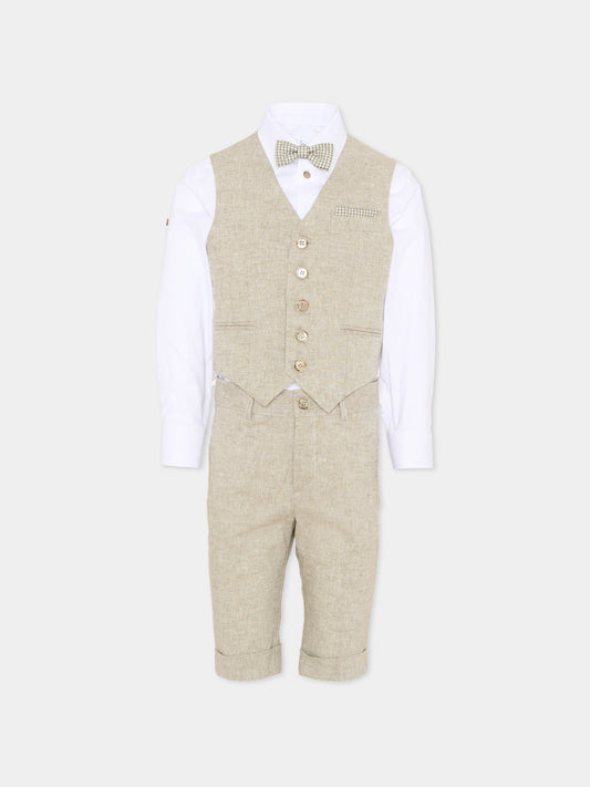 Completo elegante verde per bambino,Colorichiari,MB458298 4915 35