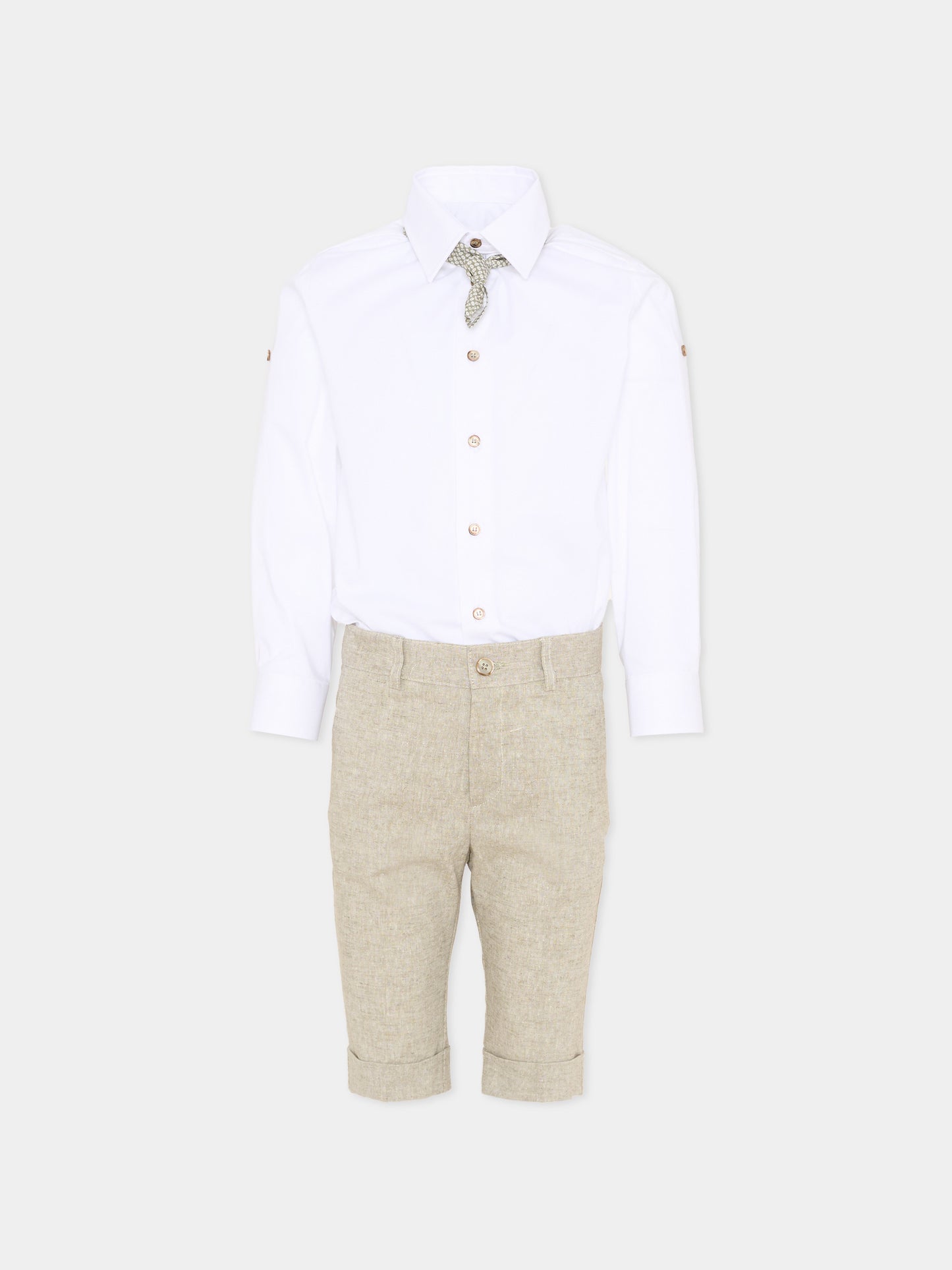 Completo elegante verde per bambino,Colorichiari,MB458298 4915 35