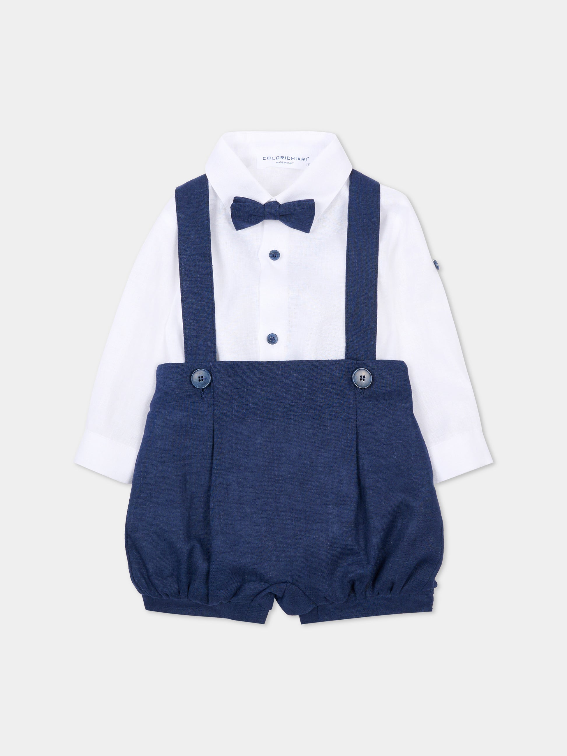 Completo elegante blu per neonato,Colorichiari,MN308409 4917 60