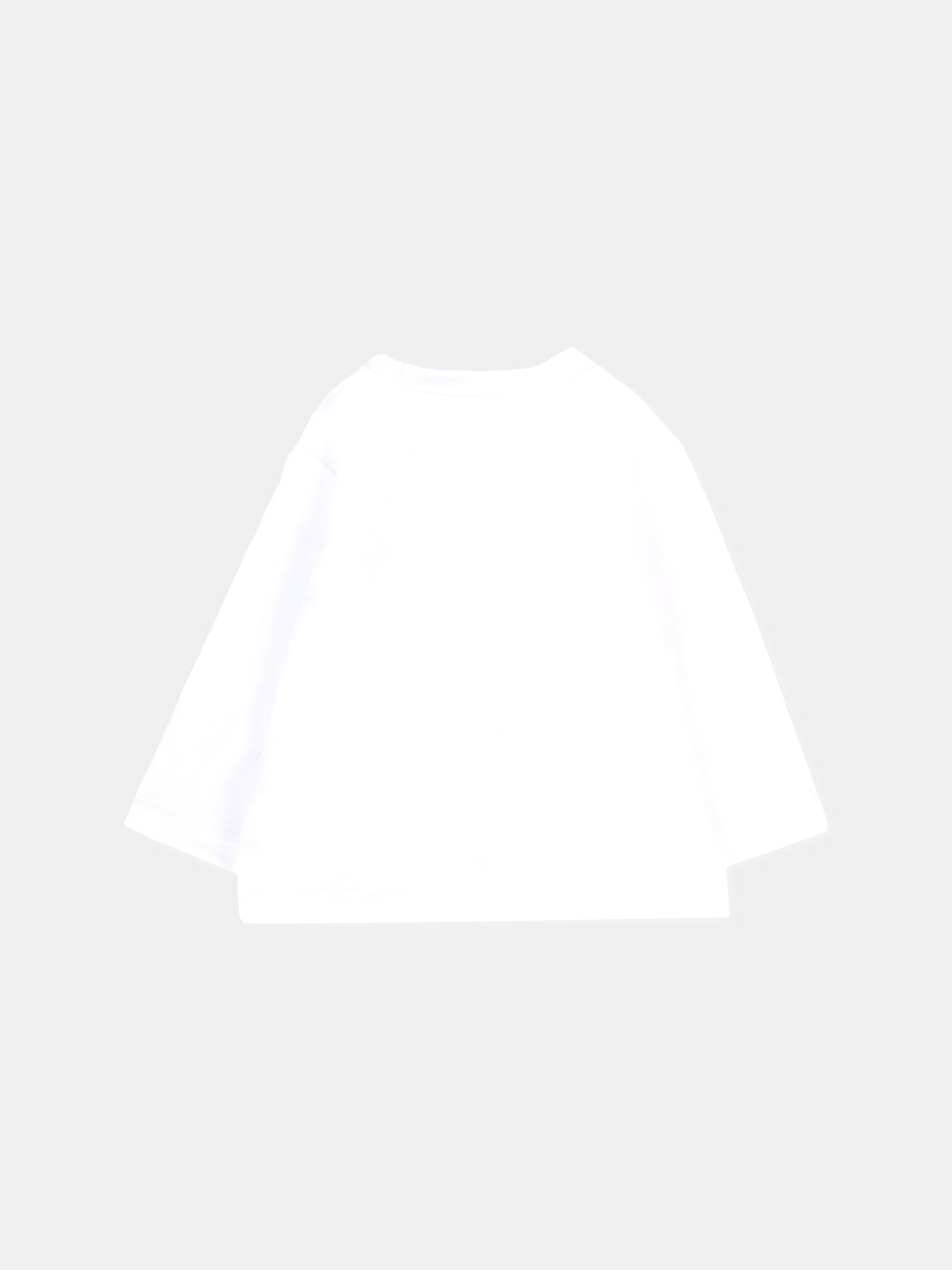 T-shirt bianca per neonati con logo dorato,Balmain Kids,6R8520 Z0738 100OR