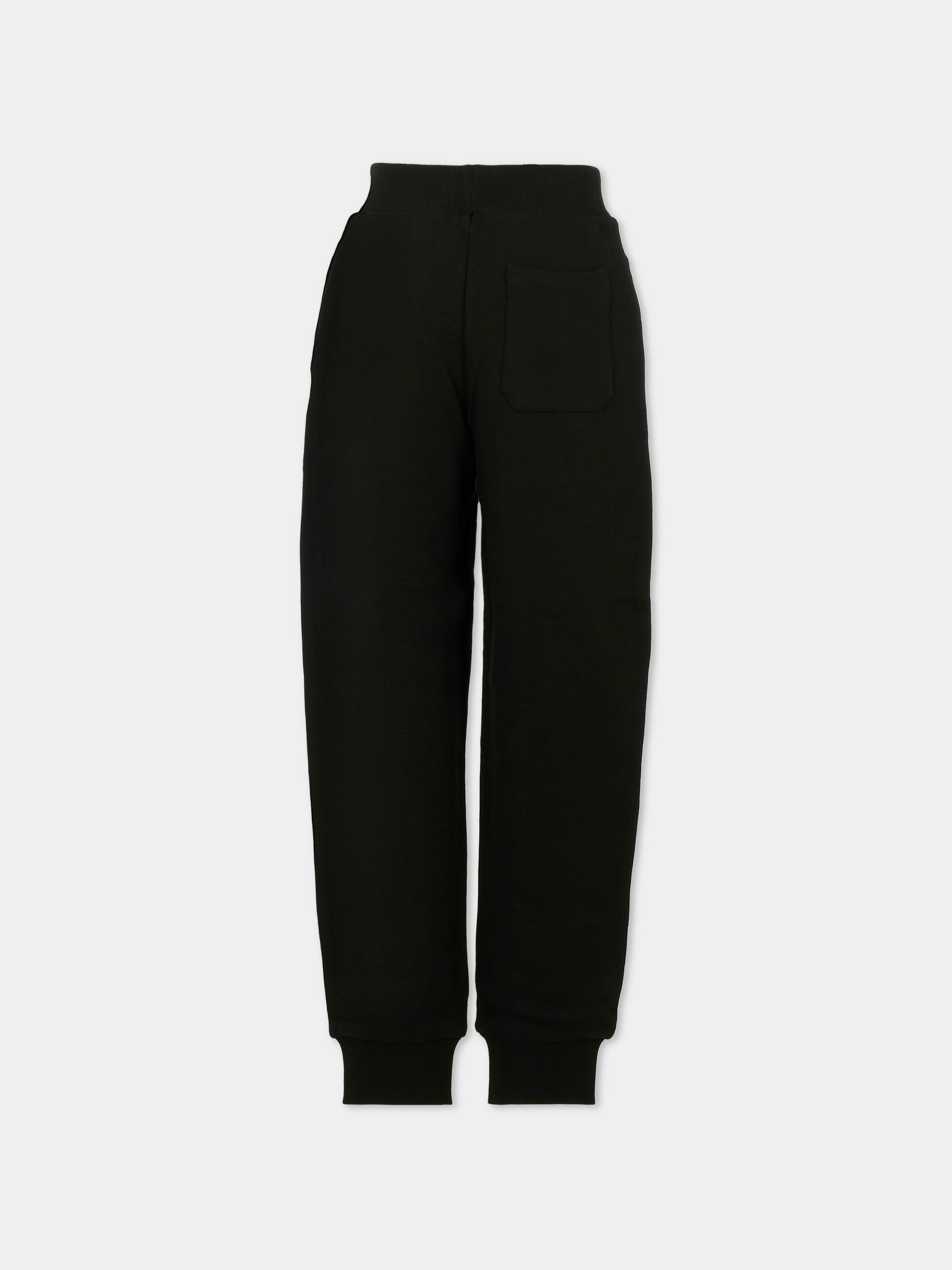 Pantaloni neri per bambini con logo,Balmain Kids,BT6R60 Z0114 930BC