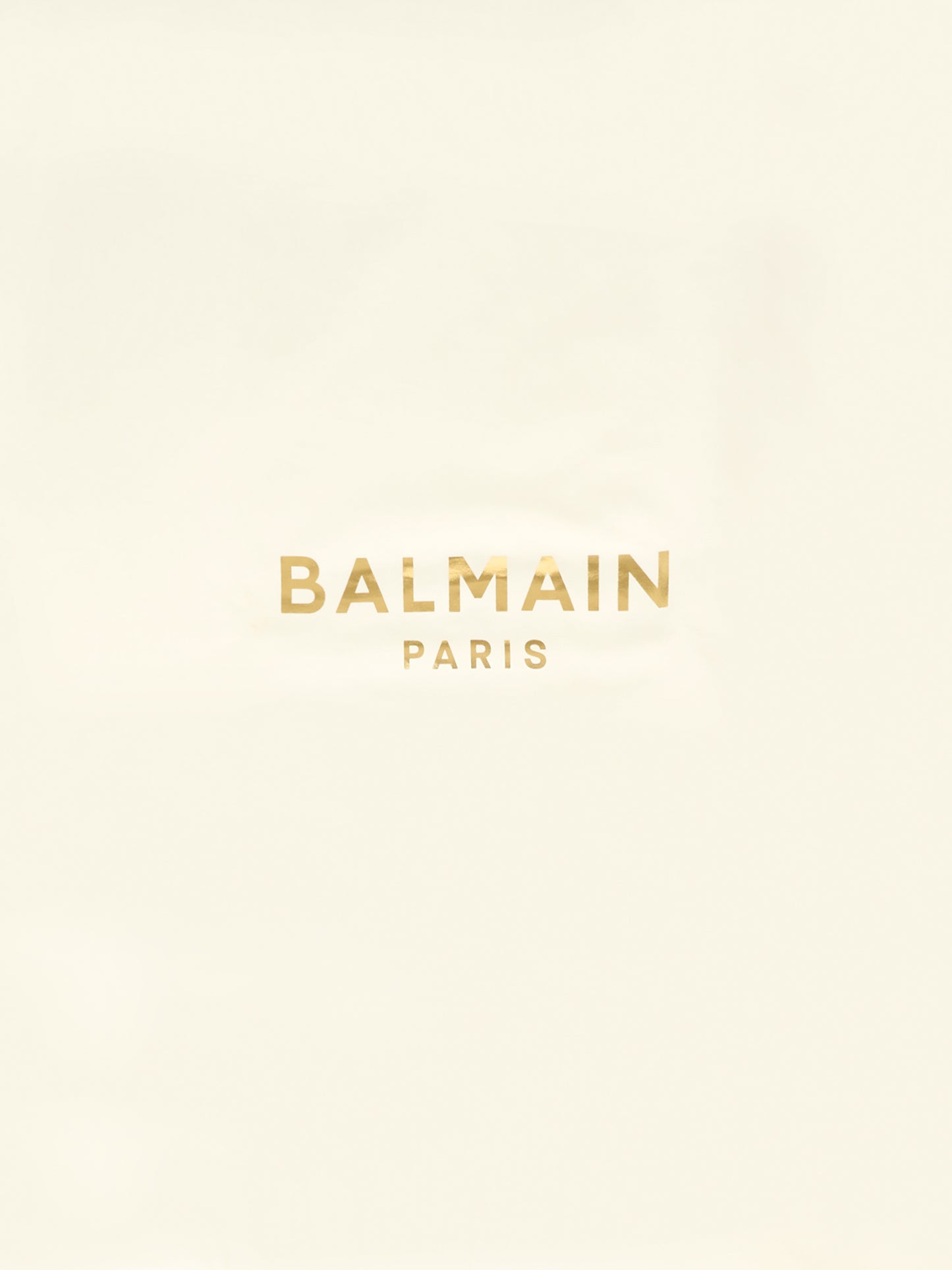 Coperta avorio per neonati con logo,Balmain Kids,BT0680 Z1518 102OR