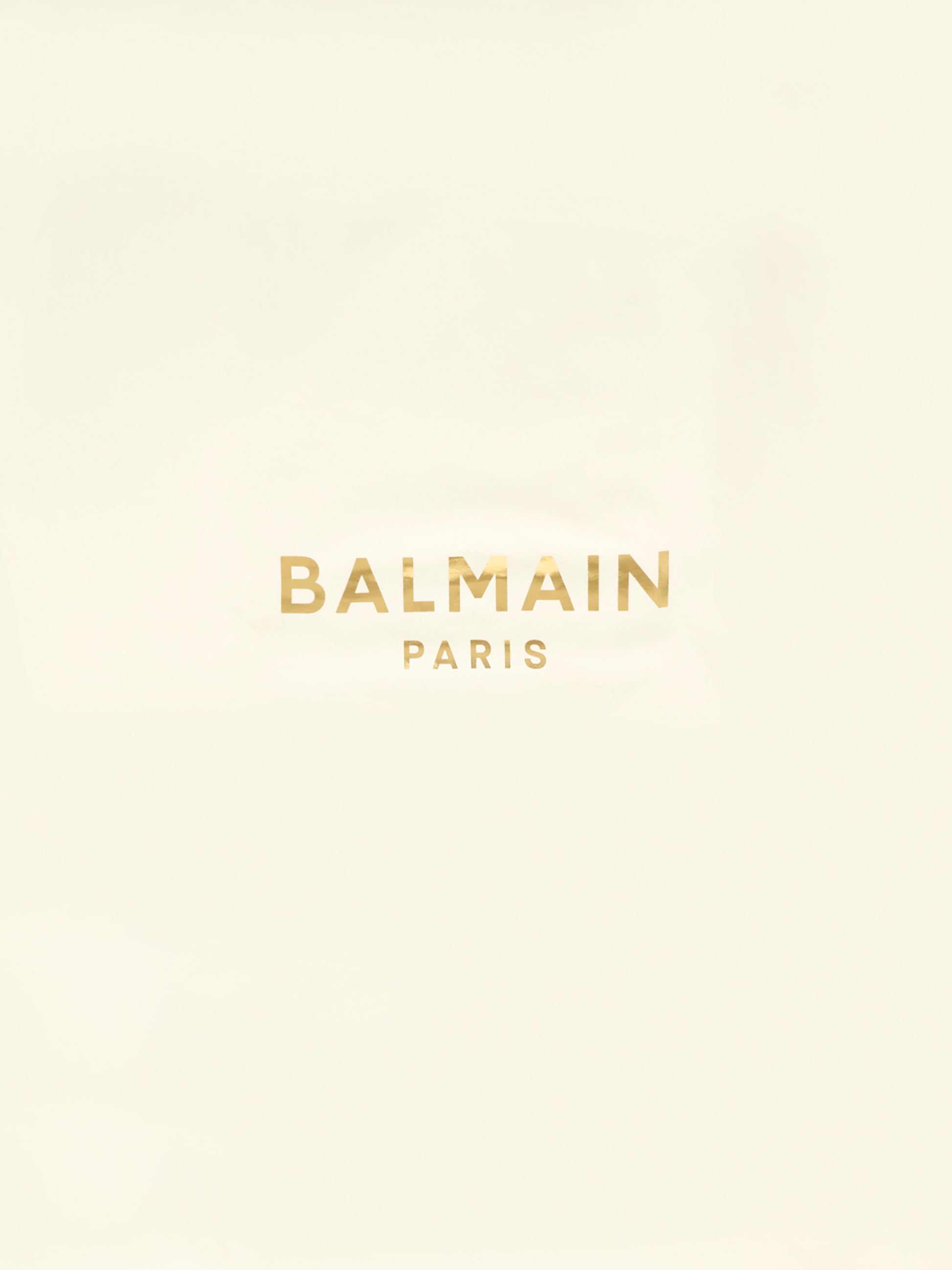 Coperta avorio per neonati con logo,Balmain Kids,BT0680 Z1518 102OR