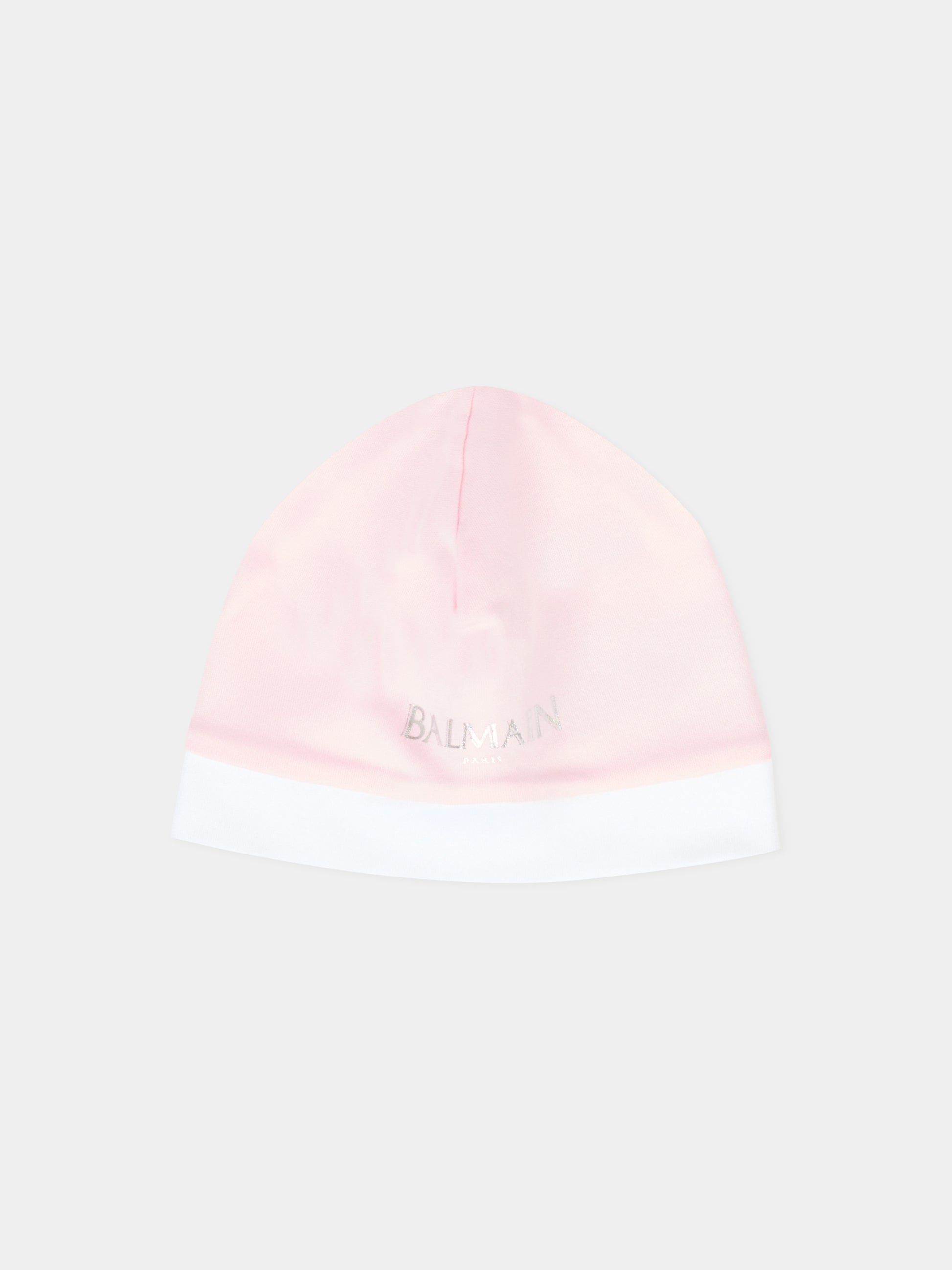 Set rosa per neonata con logo,Balmain Kids,BTB630 Z1769 540BC