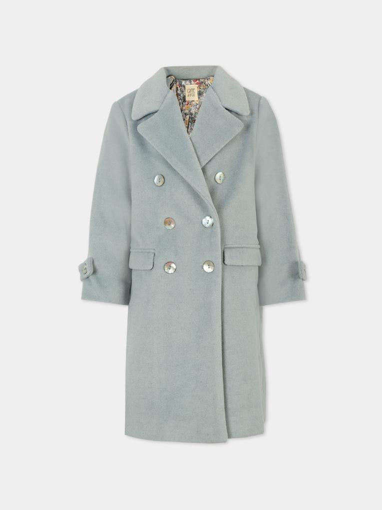 Cappotto grigio per bambina,Caffe' D'orzo,ZT2A10 E0127 921