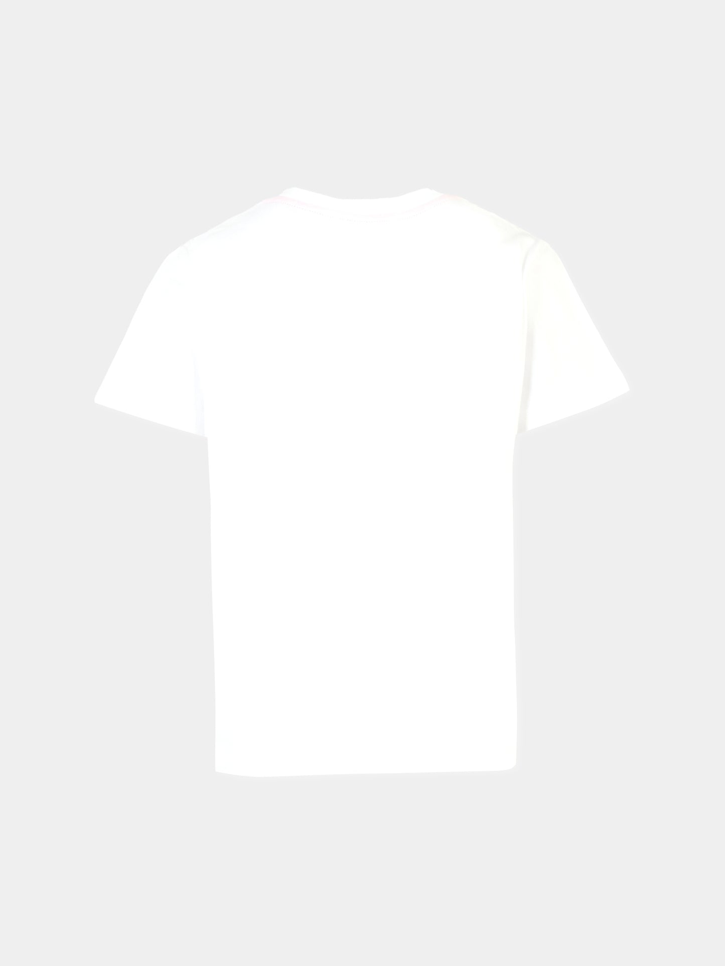 T-shirt bianca per bambina con logo di cristalli,Missoni,MT8A51 J0177 100