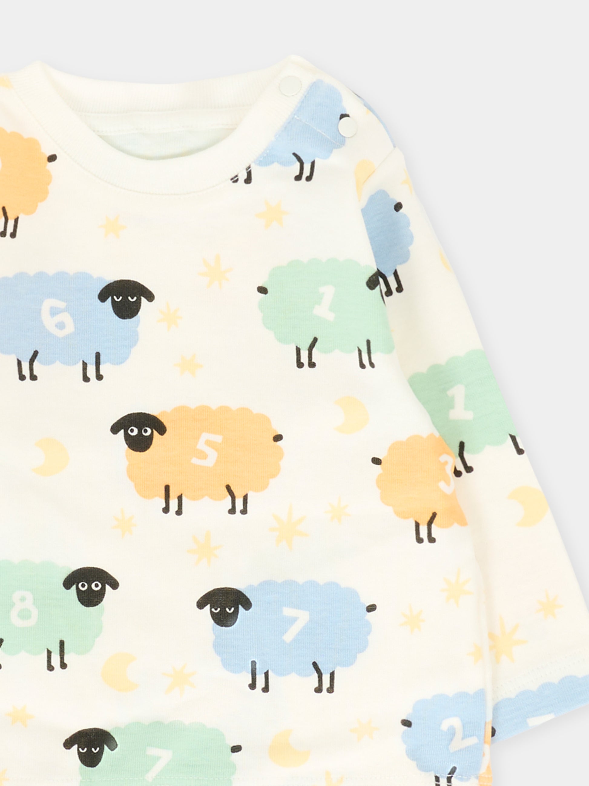 Completo avorio per neonati con pecore,Stella Mccartney Kids,TV3060 Z2272 101MC