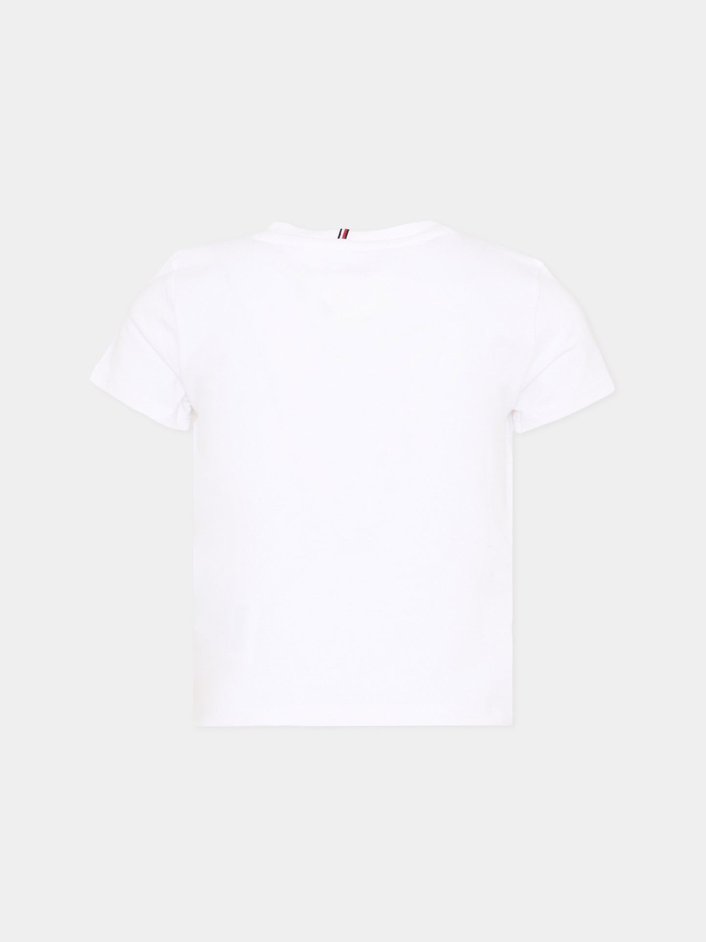 T-shirt bianca per bambina con stella,Tommy Hilfiger Junior,KG0KG09097 YBR