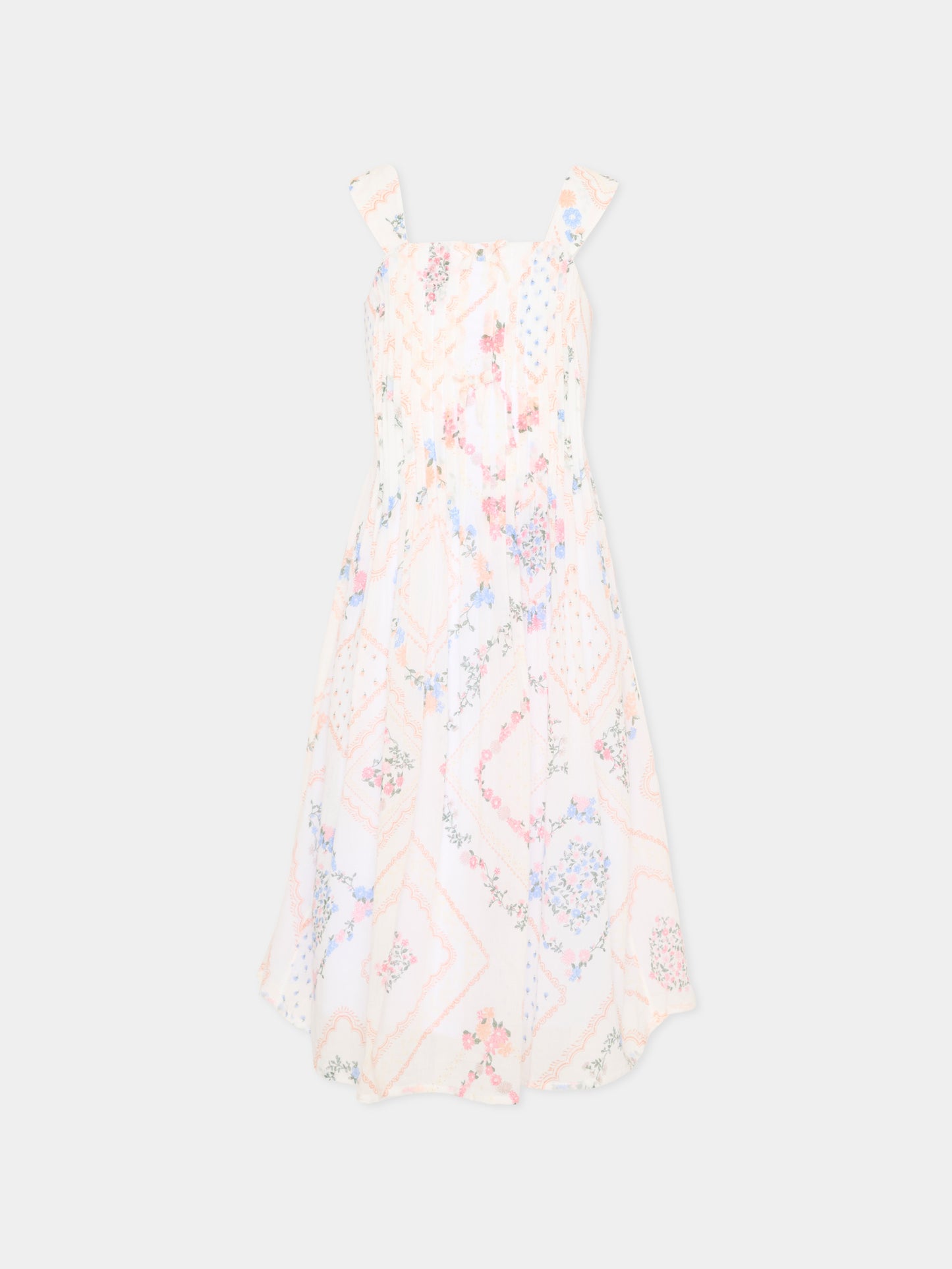 Vestito bianco floreale per bambina,Abercrombie & Fitch,43AM15 W1T