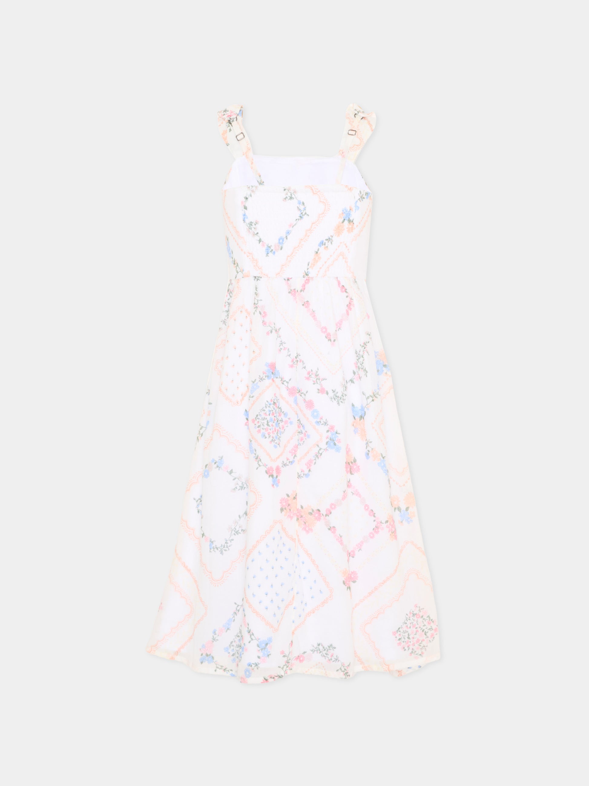 Vestito bianco floreale per bambina,Abercrombie & Fitch,43AM15 W1T