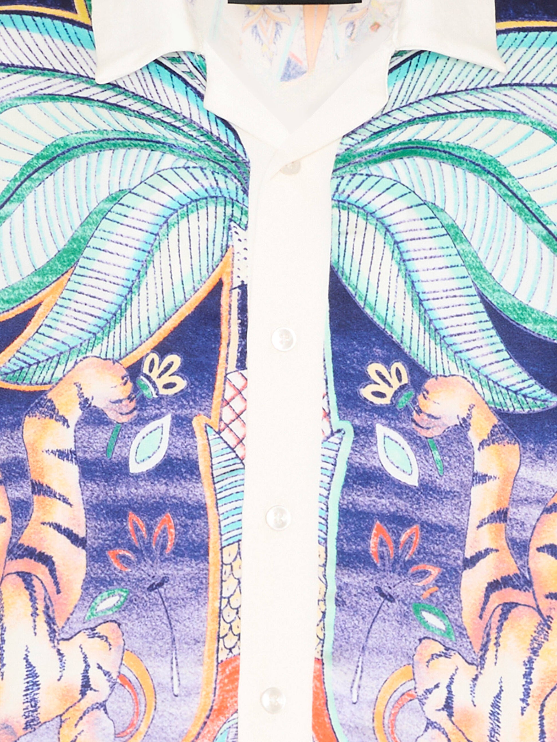 Camicia multicolor per bambino con stampa tigri,Just Cavalli Kids,JBP26072CA INDIA DIGITAL MONOGR