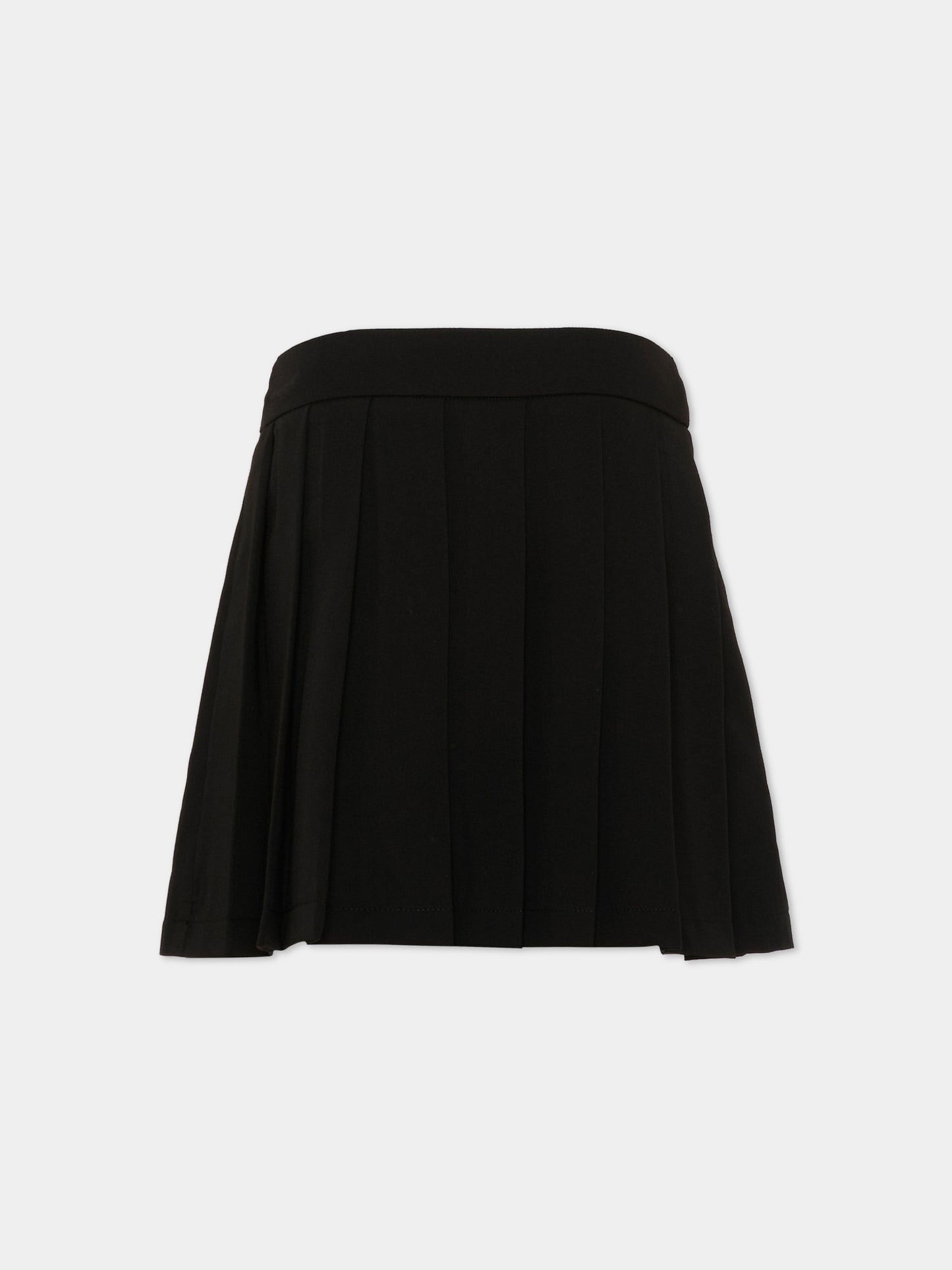 Gonna nera per bambina plissé,Just Cavalli Kids,JGP26062GO BLACK