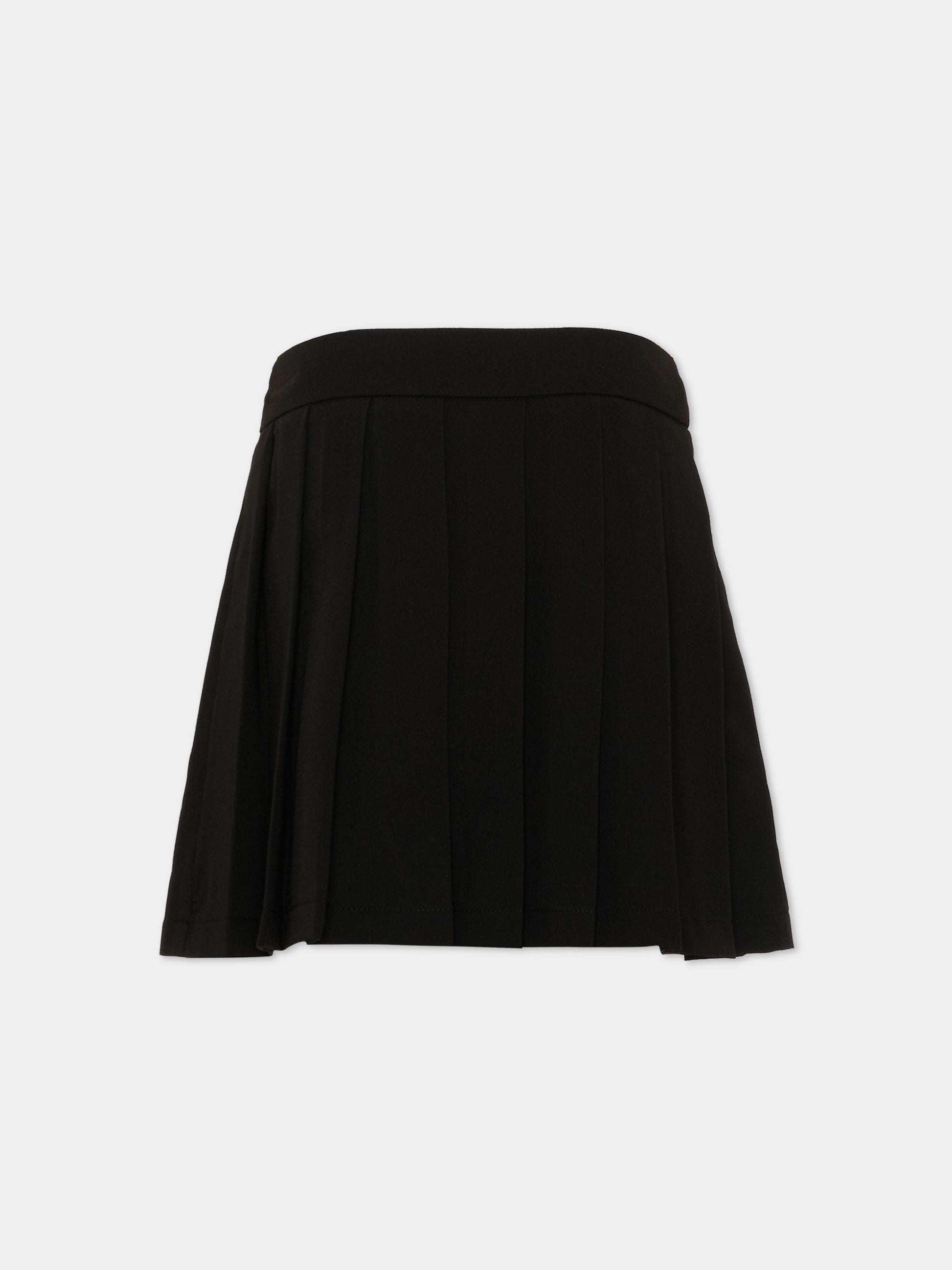 Gonna nera per bambina plissé,Just Cavalli Kids,JGP26062GO BLACK