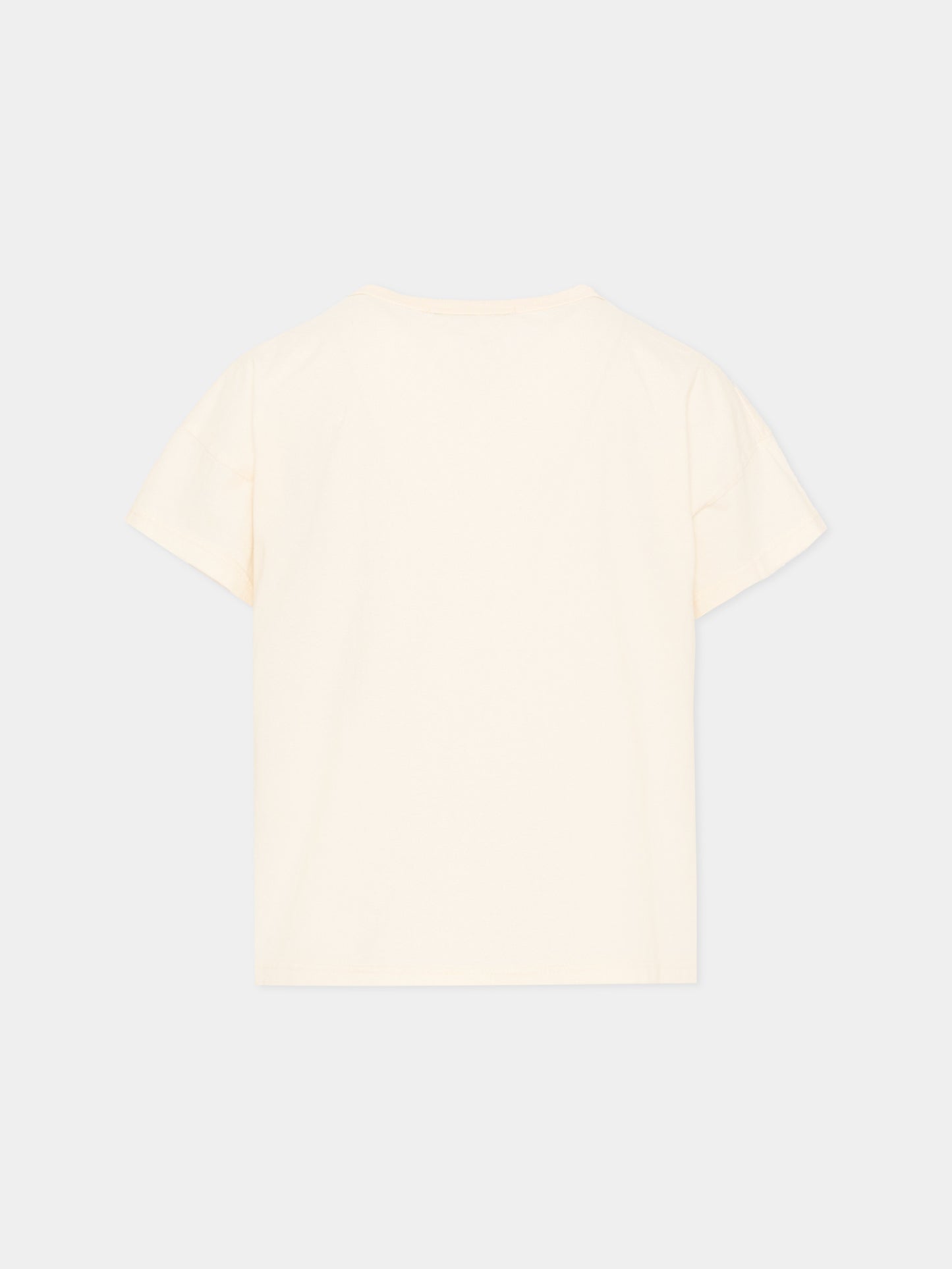 T-shirt avorio per bambini con stampa cane,Bobo Choses,B126AC009