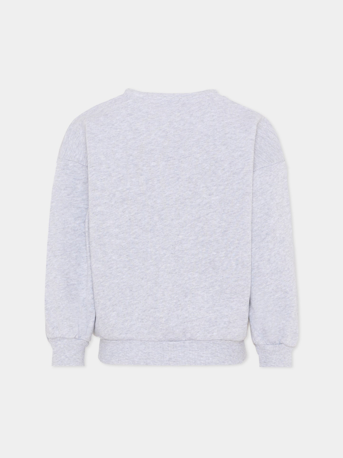 Felpa grigia per bambini con stampa cane,Bobo Choses,B126AC038