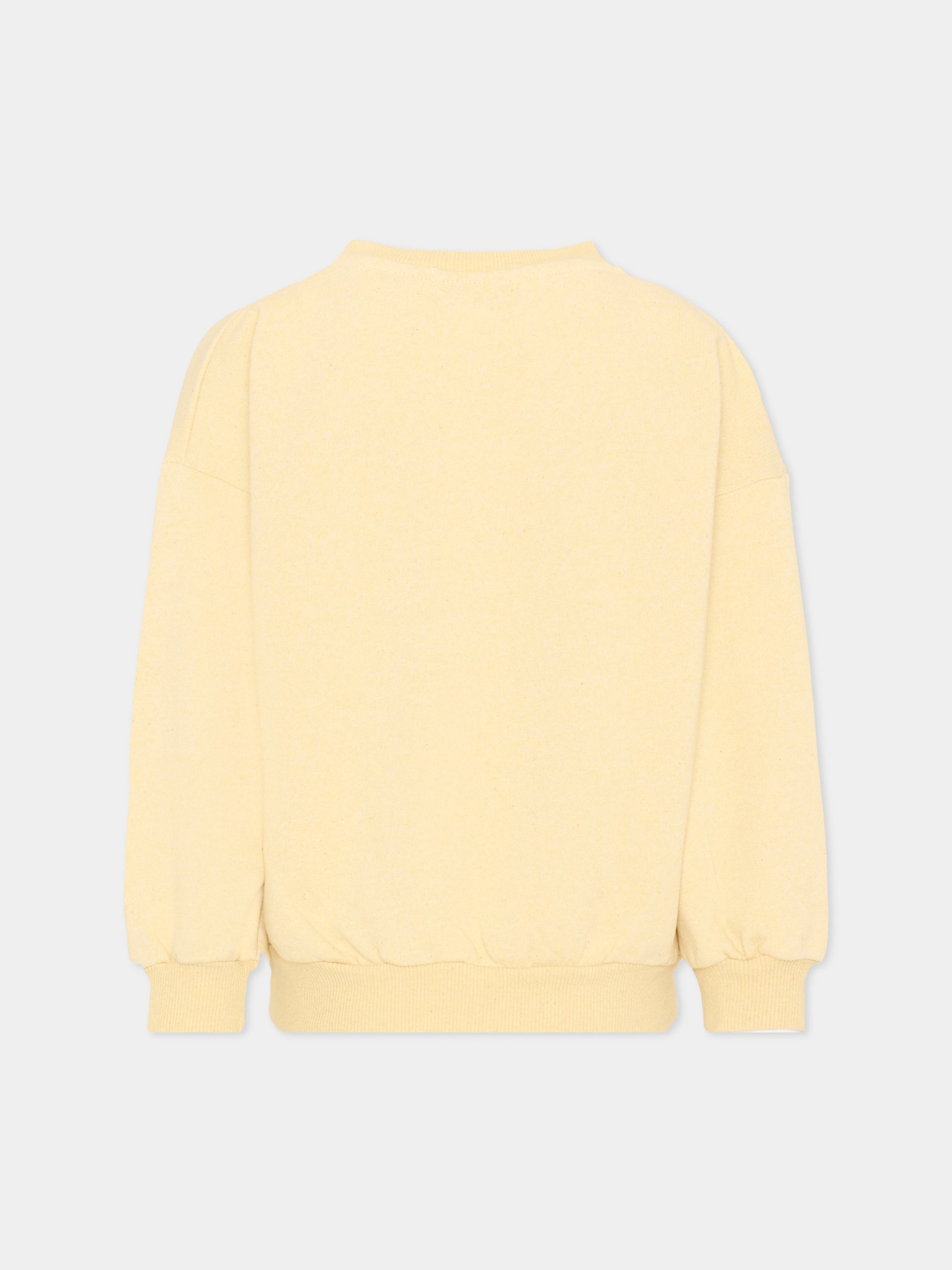 Felpa gialla per bambini con stampa cane,Bobo Choses,B126AC041