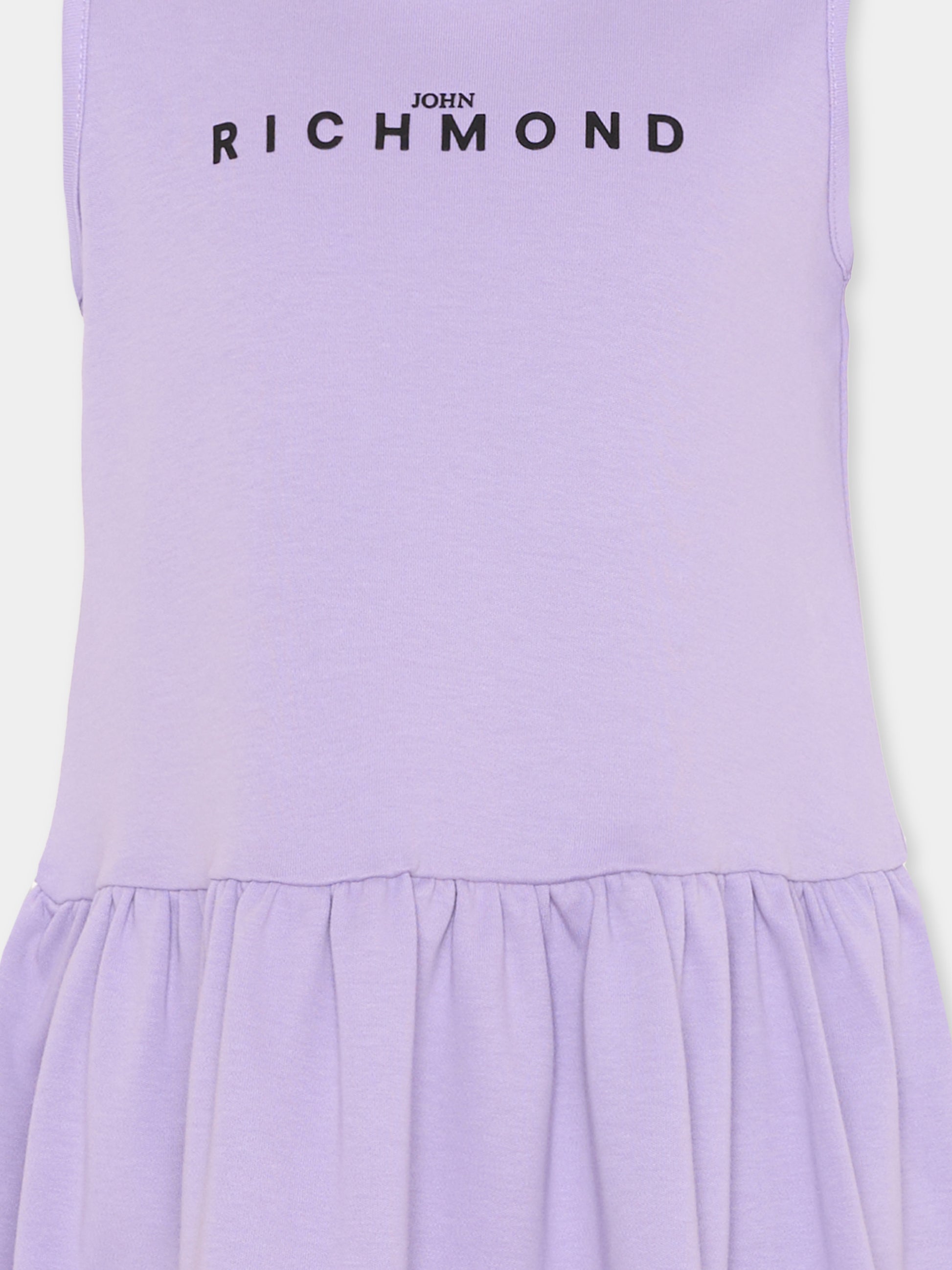Vestito rosa per bambina con logo,Richmond,RGP26033VE VIOLET TULIP