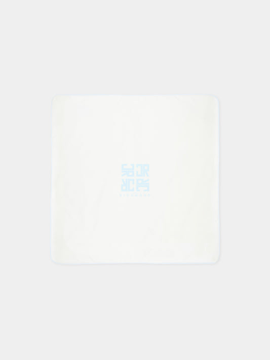 Coperta avorio per neonato con logo,Richmond,RLP26003CE AZURE