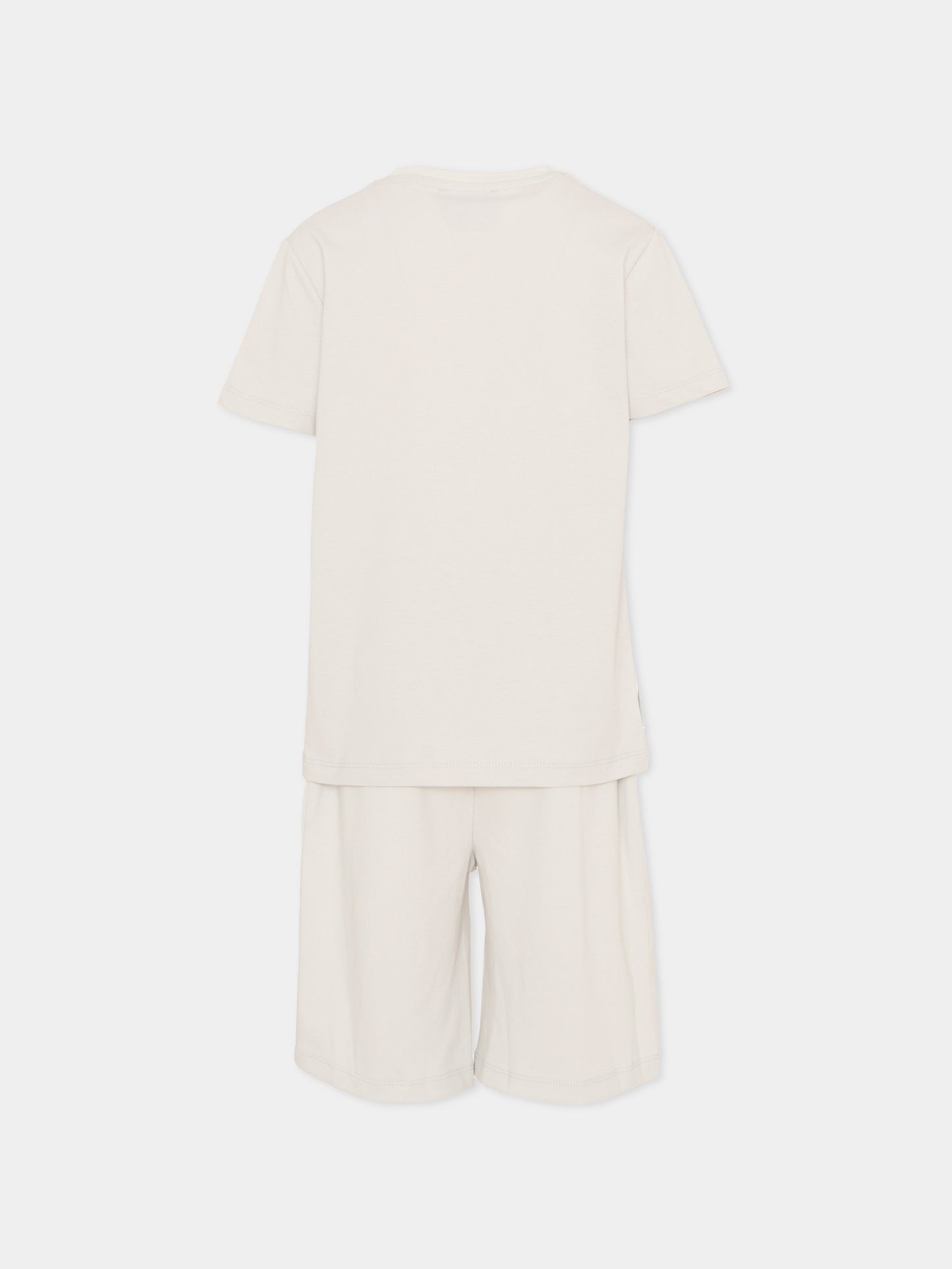 Completo sportivo grigio per bambino con logo,Richmond,RBP26018CJ BLUE VAPOR