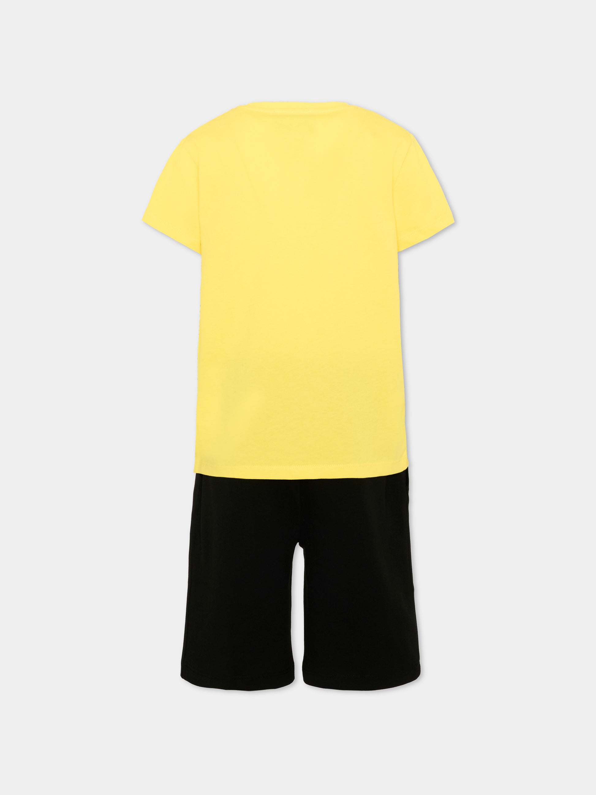 Completo sportivo giallo per bambino con logo,Richmond,RBP26018CJ YELLOW BUTTERCUP