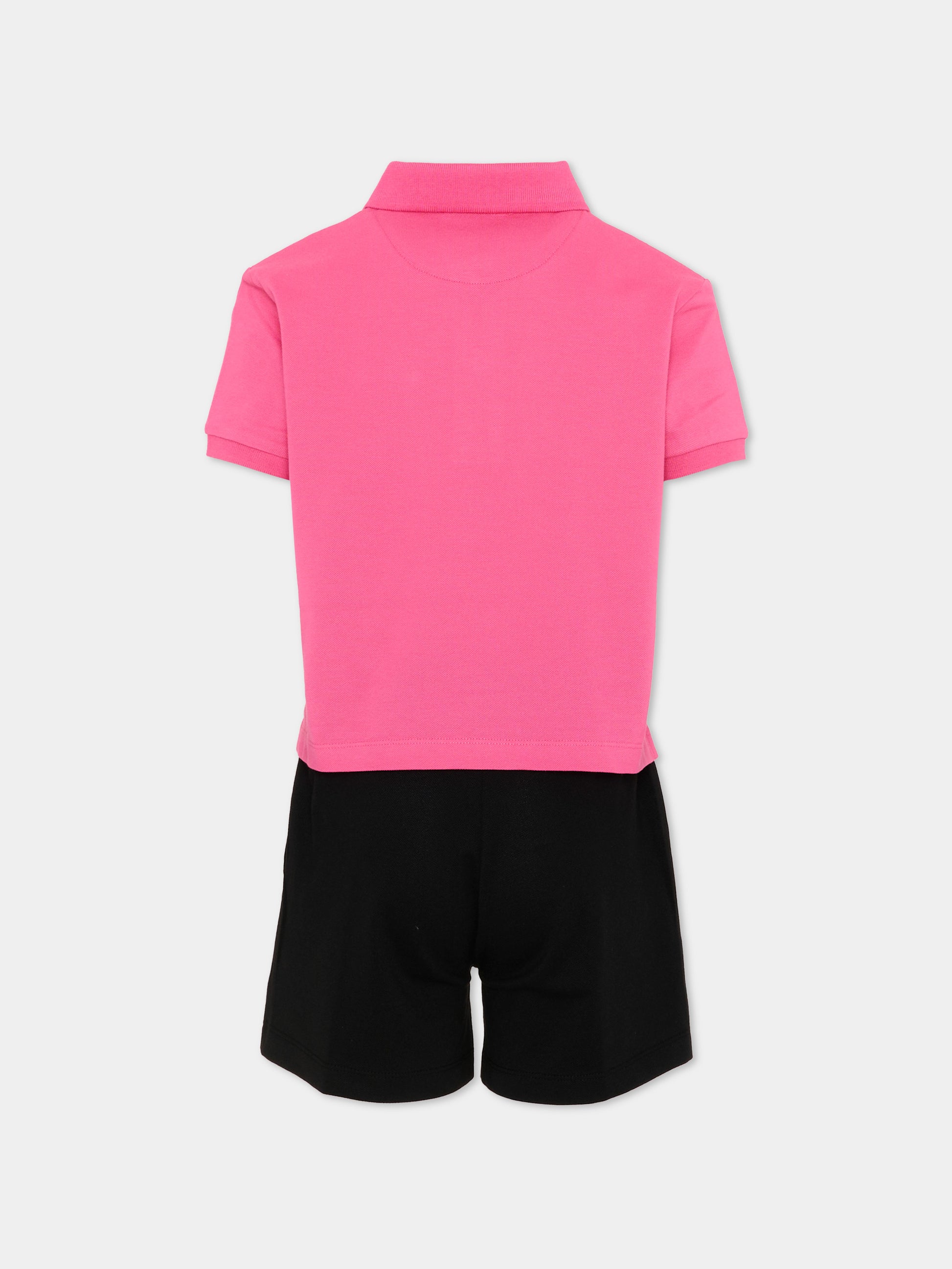 Completo sportivo fucsia per bambina con logo,Richmond,RGP26028CE FUCHSIA PURPLE