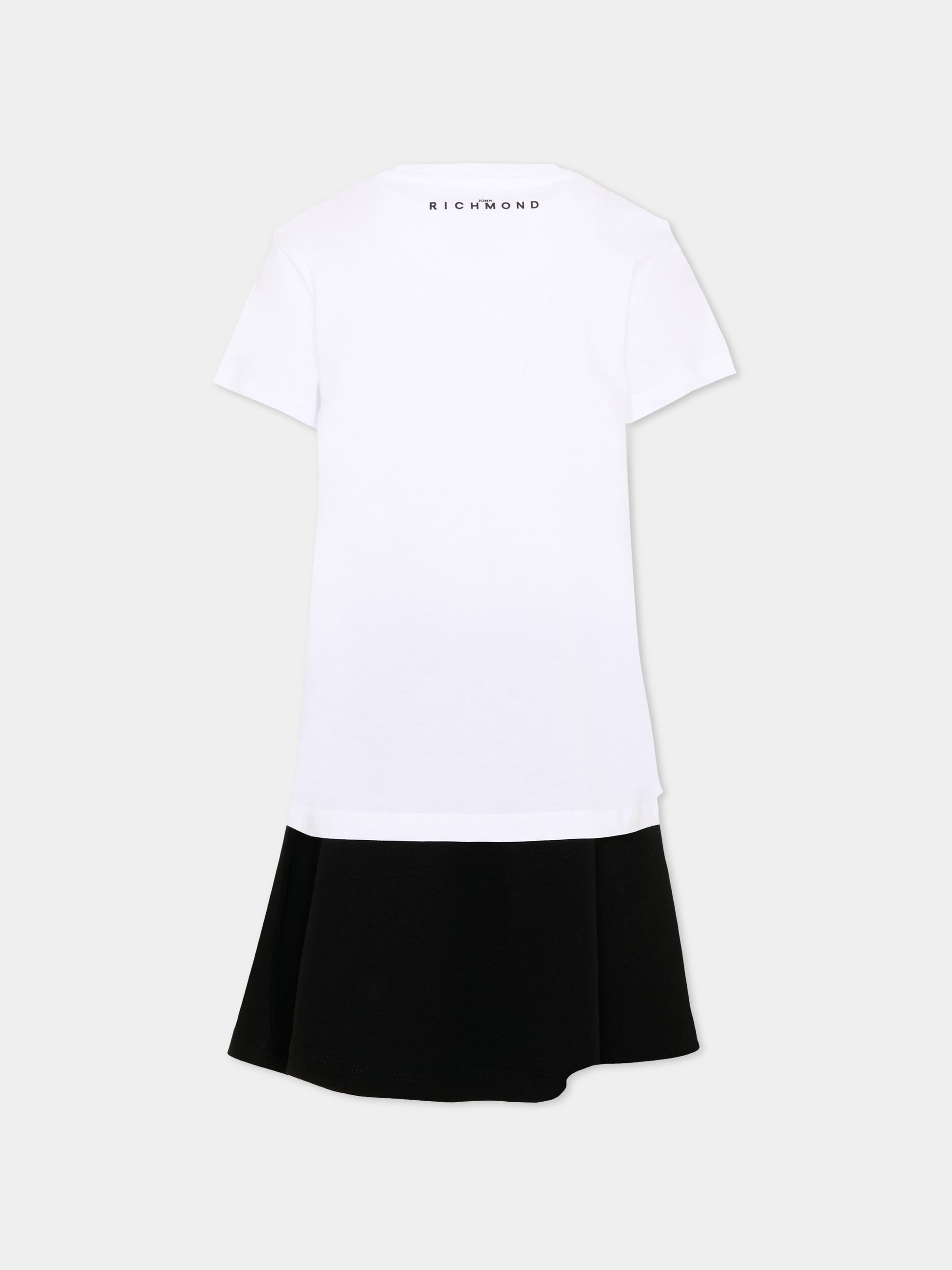 Completo sportivo bianco per bambina con logo,Richmond,RGP26005CJ WHITE