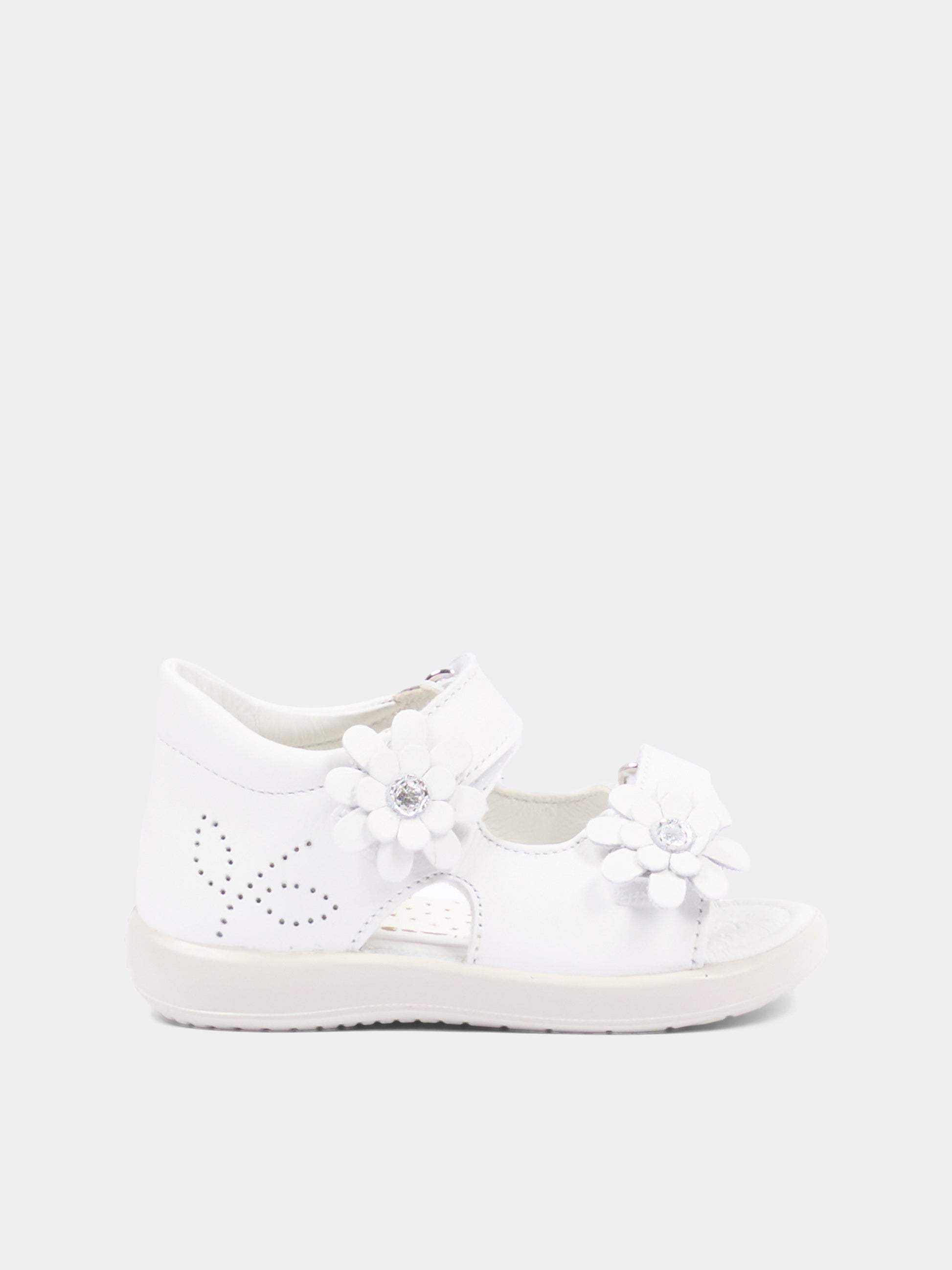 Sandali bianchi Mongy per bambina,Falcotto,001 1501157 01 0N01