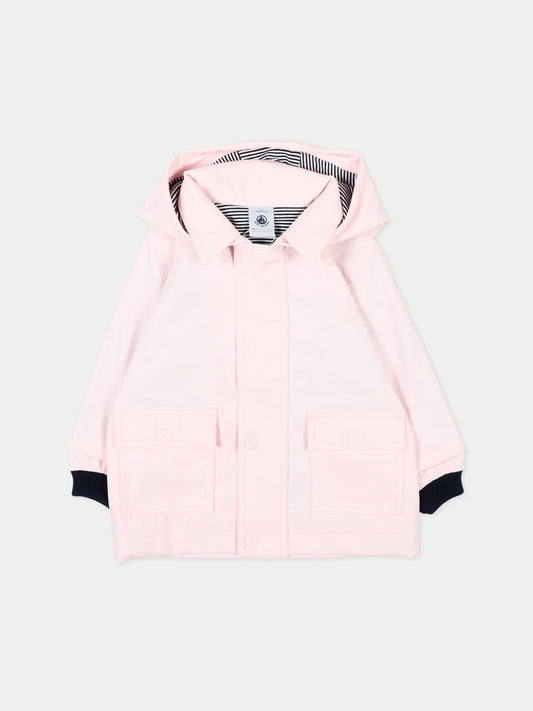 Giaccha a vento rosa per neonata,Petit Bateau,A0FKB BARELY 02