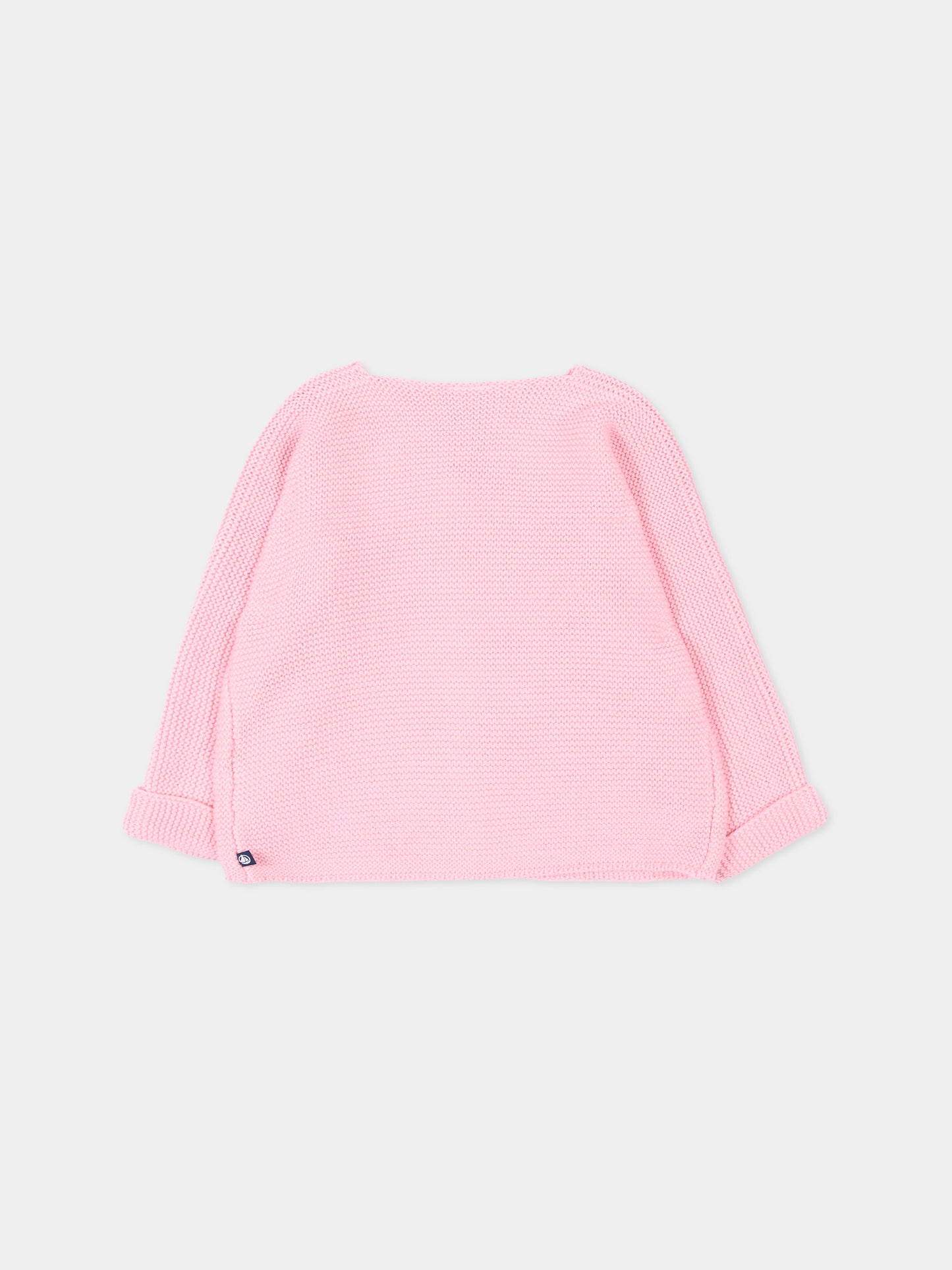 Cardigan rosa per neonata,Petit Bateau,A0FOL MARQUISE 01