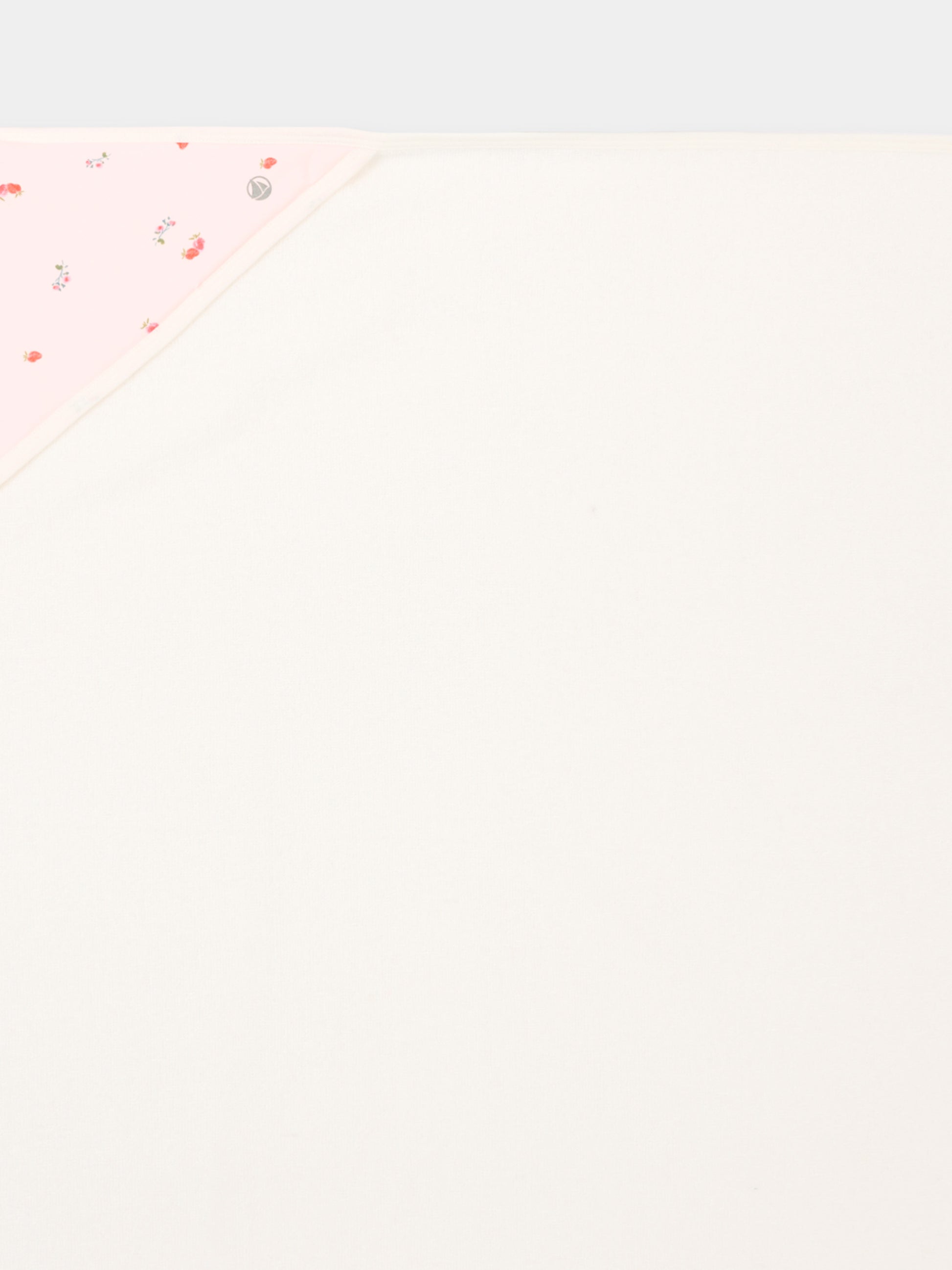 Accappatoio rosa per neonata con fragole,Petit Bateau,A0FFC BARELY/MULTICO 01