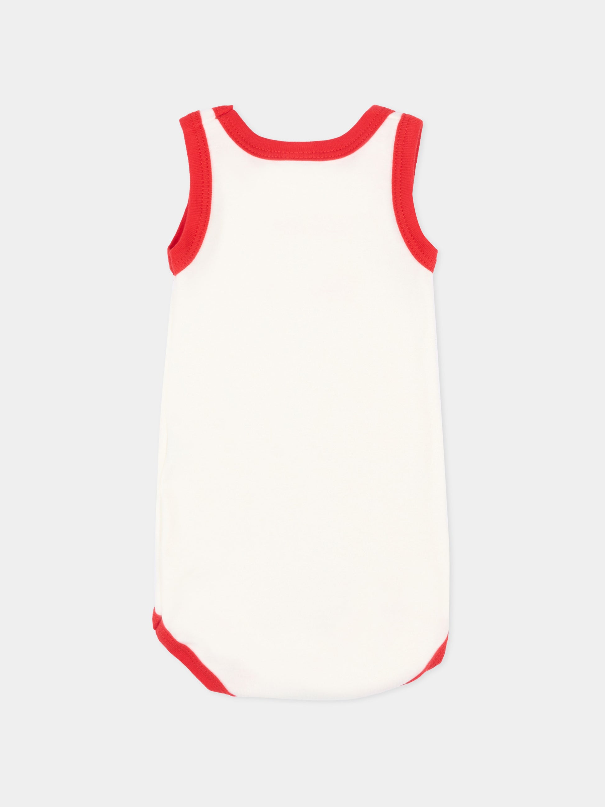 Set body bianco per neonato con profili colorati,Petit Bateau,A0FSL VARIANTE 1 00