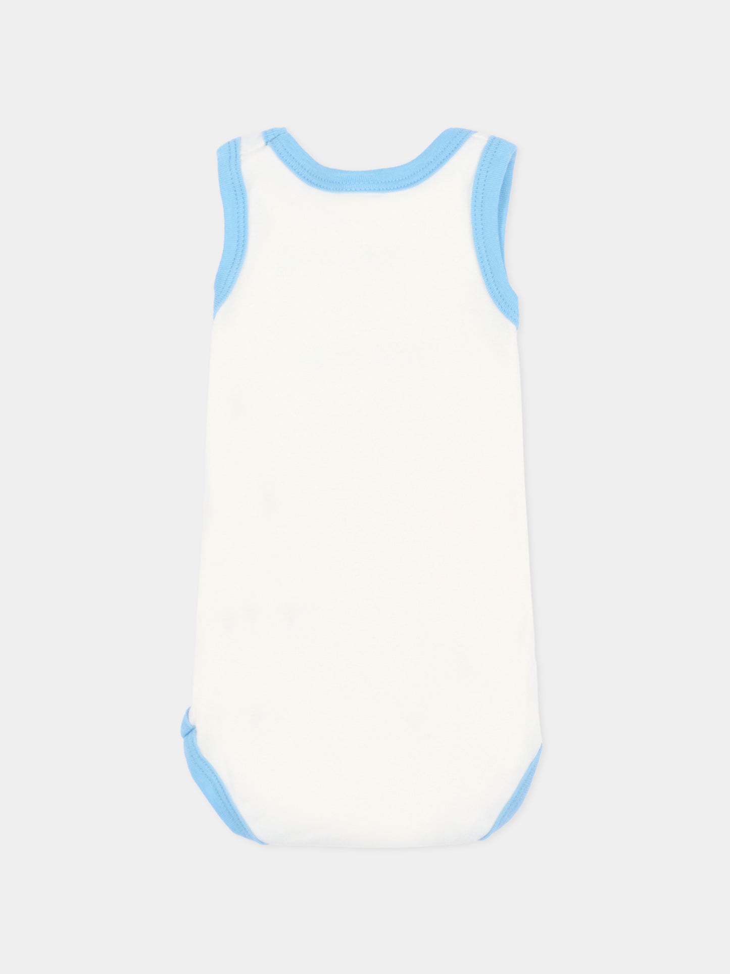 Set body bianco per neonato con profili colorati,Petit Bateau,A0FSL VARIANTE 1 00