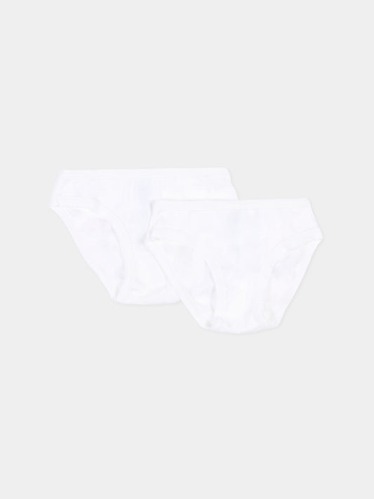 Set slip bianco per bambina,Petit Bateau,A0AA3 VARIANTE 1 00