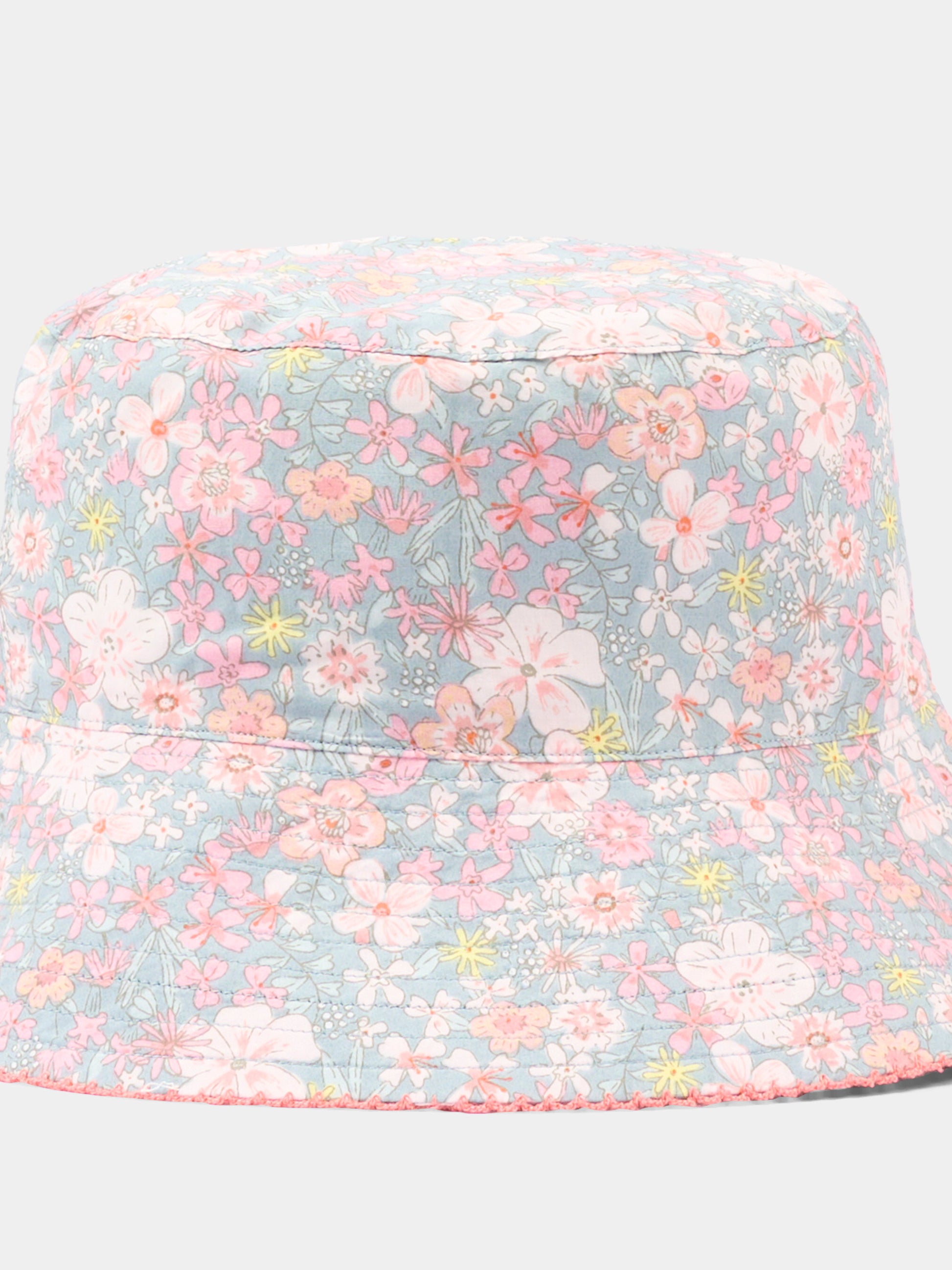 Cloche multicolor per bambina con stampa floreale,Petit Bateau,A0FBU SPRAY/MULTICO 01