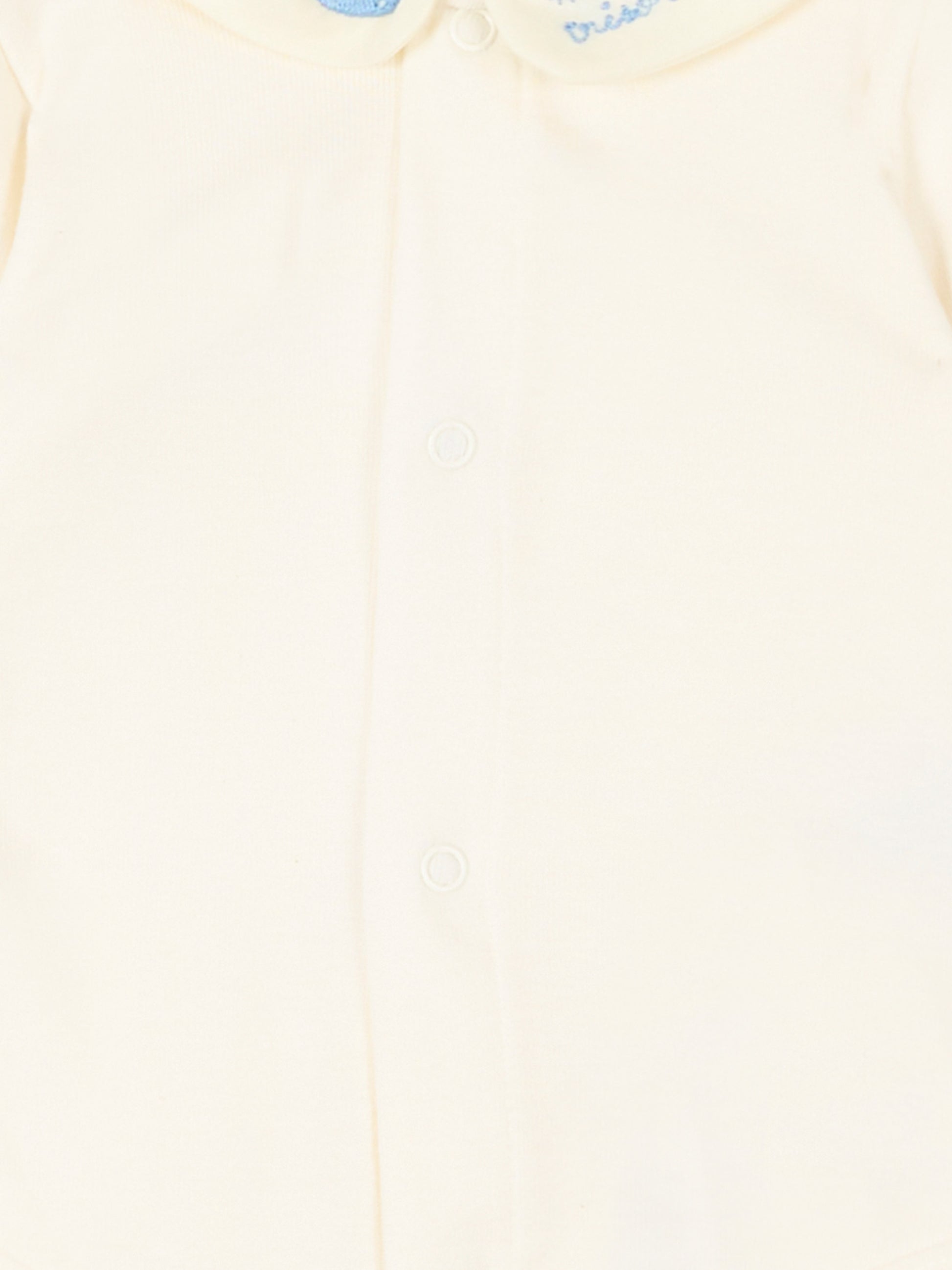 Body avorio per neonato con balena,Petit Bateau,A0FSV MILK/FLO 01